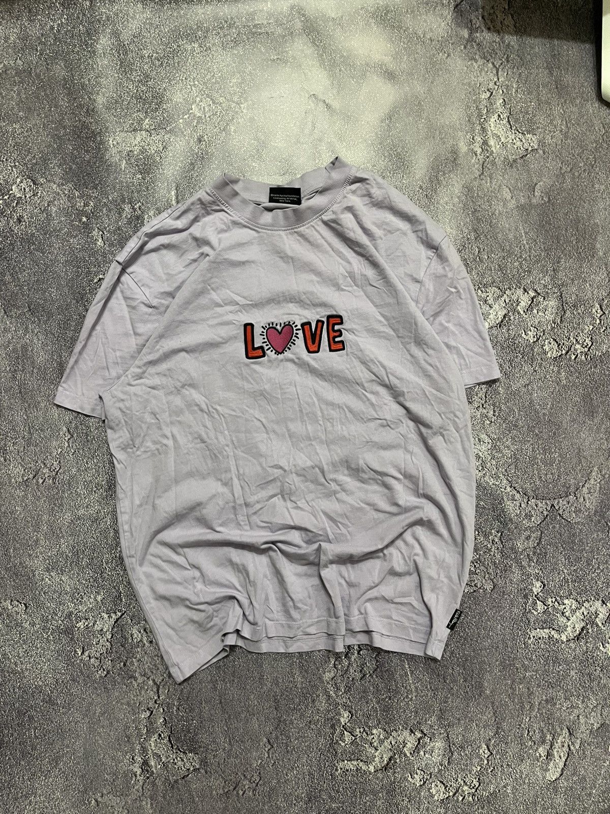 Keith Haring × Vintage vintage keith haring “LOVE” tee Size US M / EU 48-50 / 2 - 3 Thumbnail