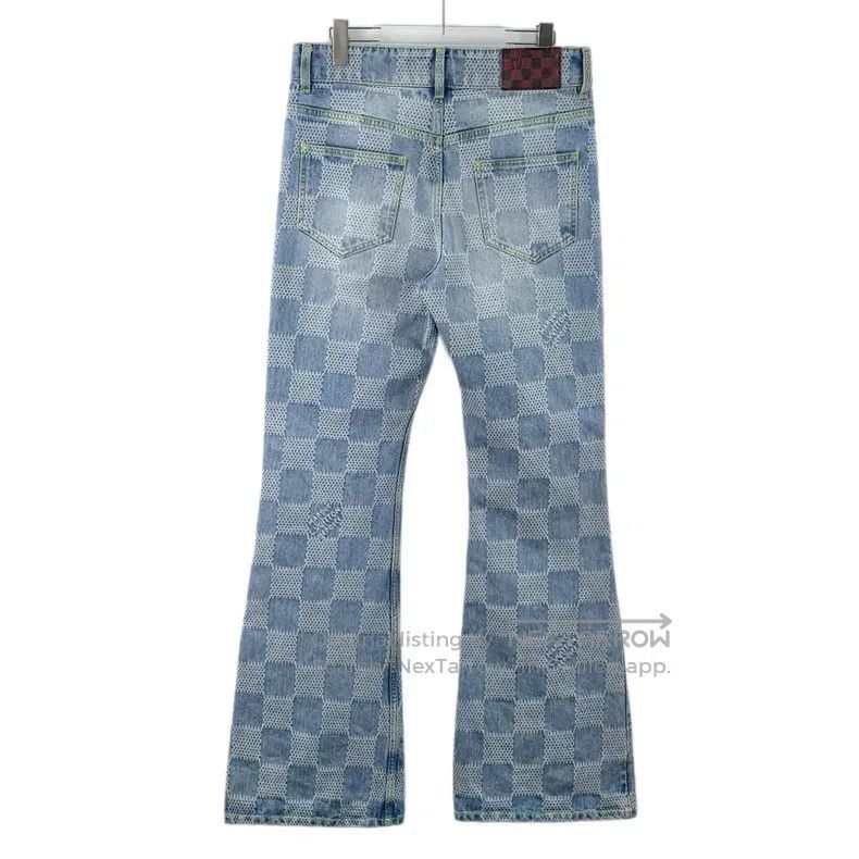 Louis Vuitton Louis Vuitton 25 Light Blue Washed Worn Checkerboard Cotto Size US 30 / EU 46 - 2 Thumbnail