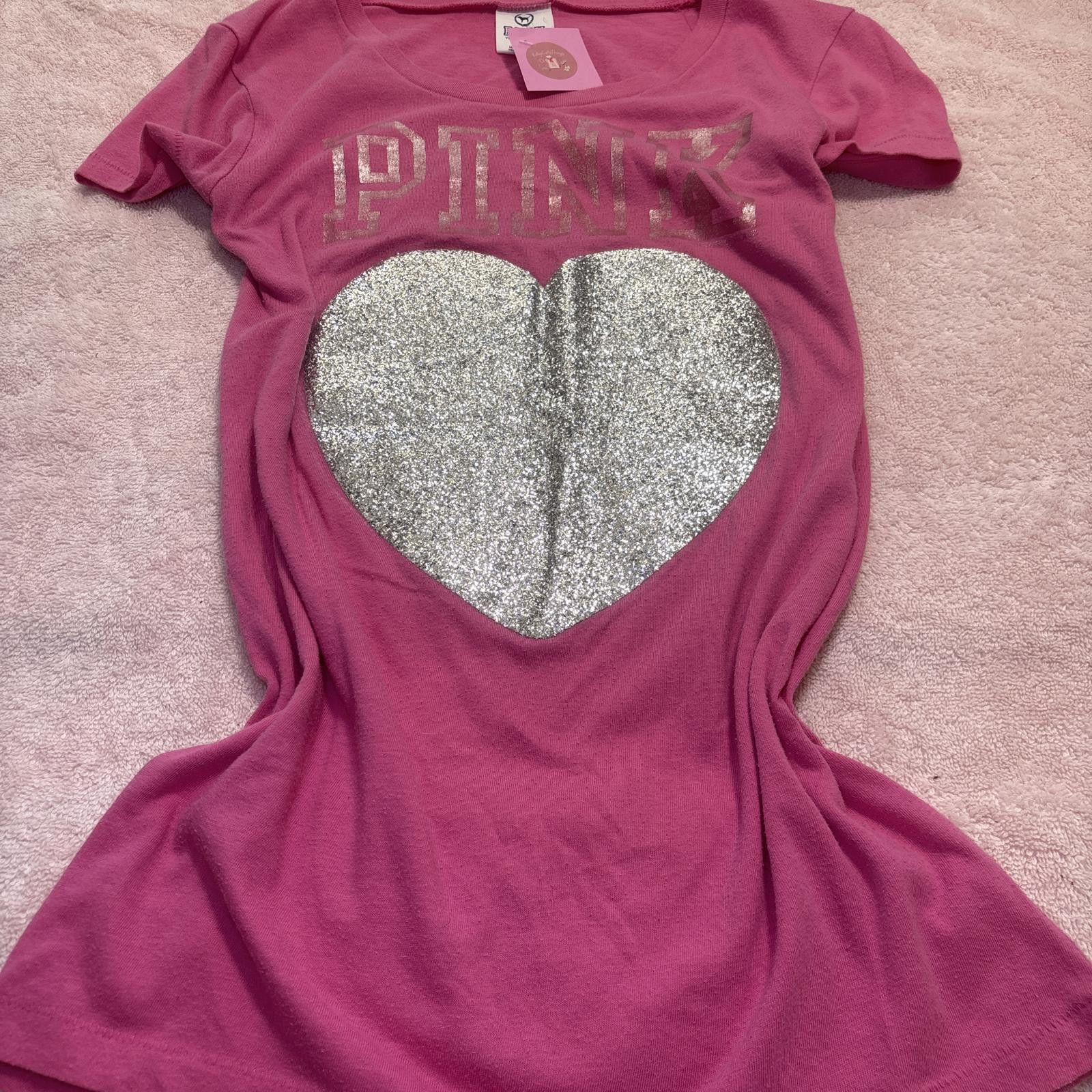 Pink y2k PINK victoria's secret baby tee Size S / US 4 / IT 40 - 1 Thumbnail