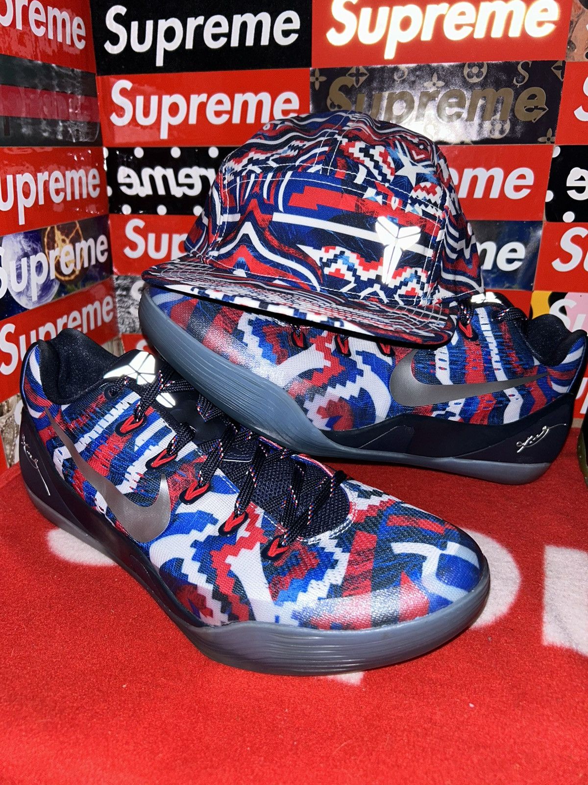 Nike 2014 NIKE KOBE BRYANT IX INDEPENDENCE DAY 5 PANEL HAT NEW Size ONE SIZE - 8 Thumbnail