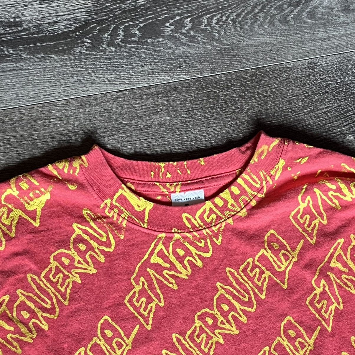 Drain Gang × Sad Boys Fakemink Etna Vera Vela All Over Print Long Sleeve Pink Tee Size US L / EU 52-54 / 3 - 4 Thumbnail