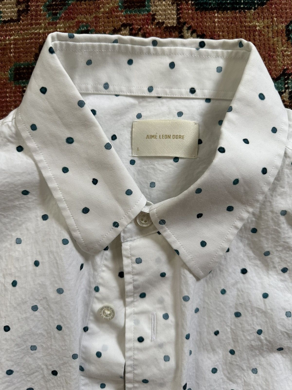 Aime Leon Dore Aime Leon Dore Watercolor Dot Shirt Size US L / EU 52-54 / 3 - 3 Thumbnail