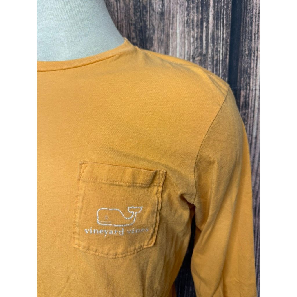 Vineyard Vines Vineyard Vines Men Long Sleeve Orange Graphic Pocket T-Shirt Size US L / EU 52-54 / 3 - 3 Thumbnail