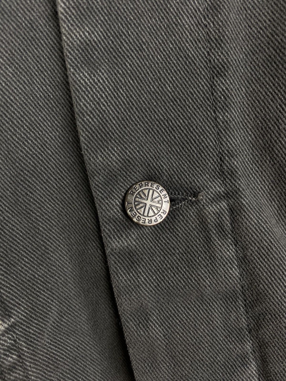 Represent Clo. Represent Clo. Spread collar men’s smoke denim jacket size L Size US L / EU 52-54 / 3 - 9 Thumbnail