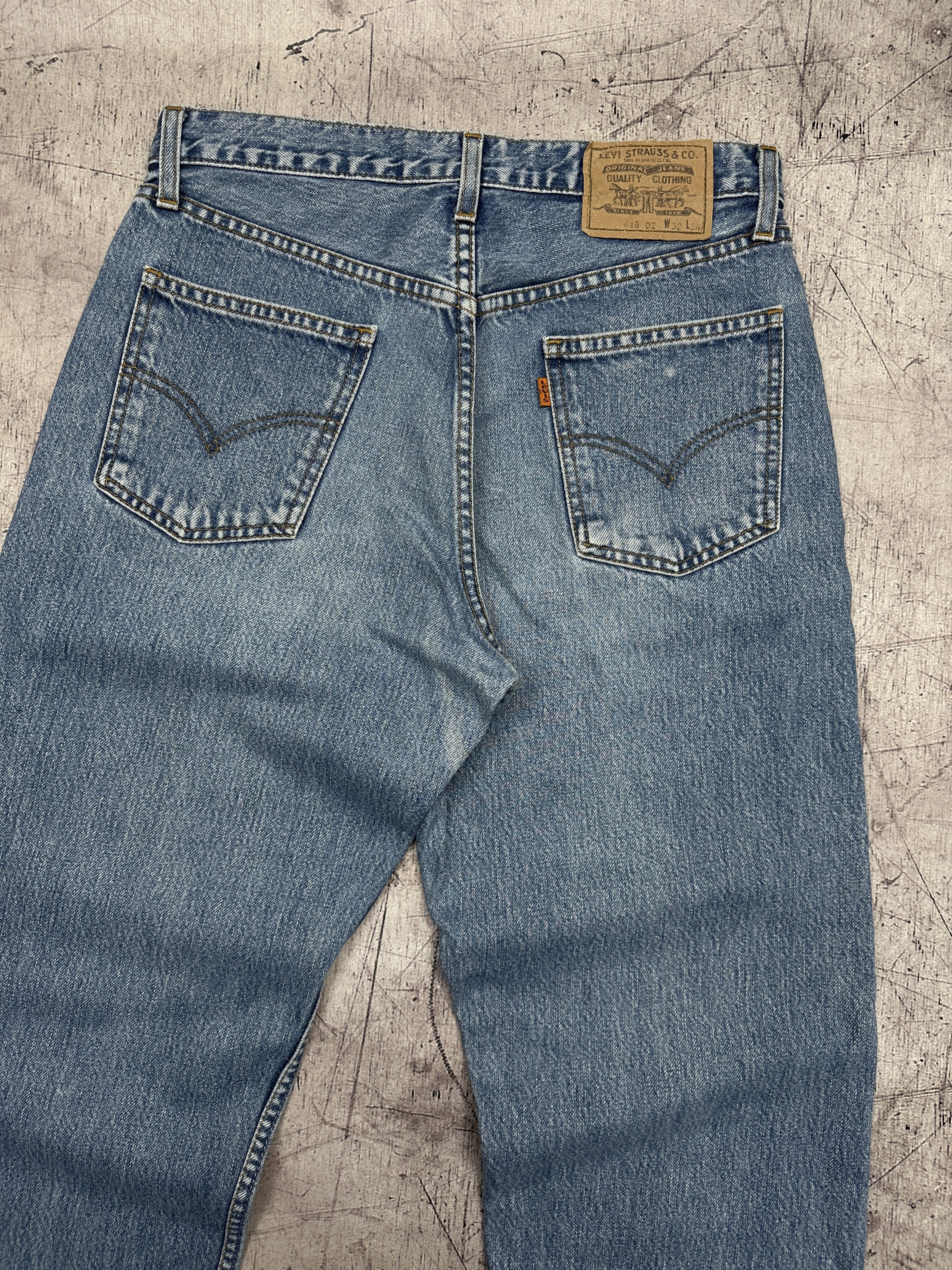 Levi's Levi's 618 90s Vintage Mens Denim Pants Orange Tab Jeans Size US 32 / EU 48 - 2 Thumbnail
