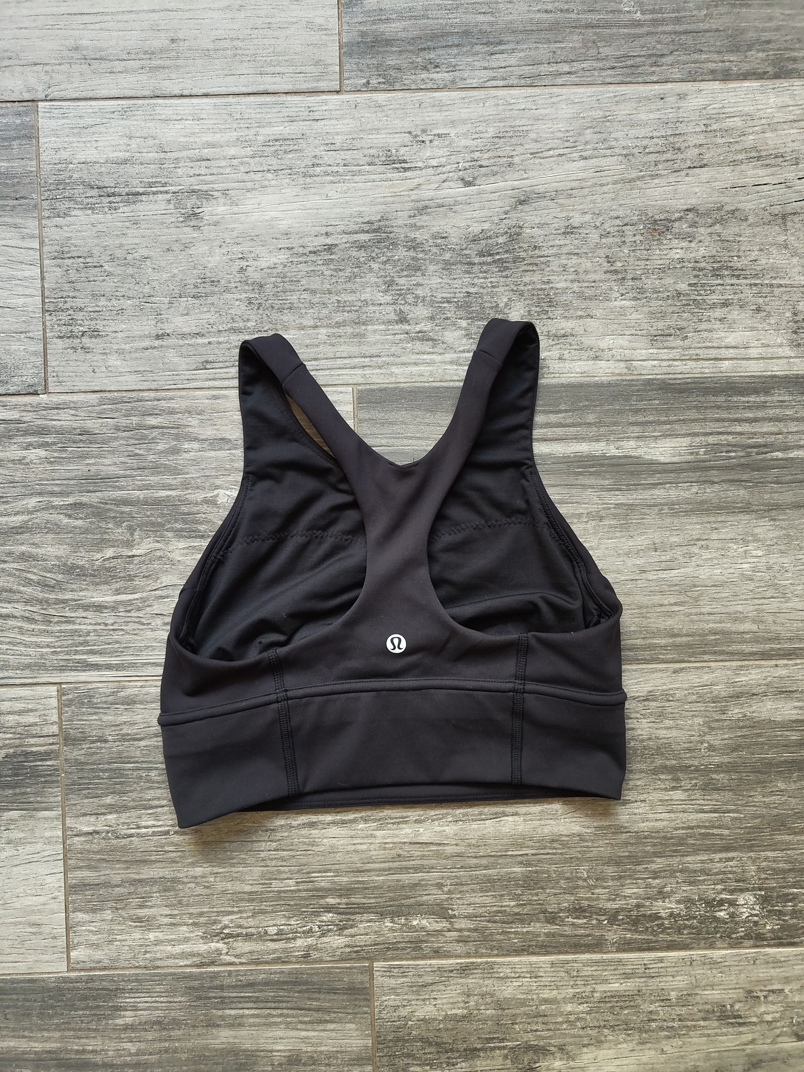 Lululemon Lululemon black workout bra top no padding Size S / US 4 / IT 40 - 2 Thumbnail