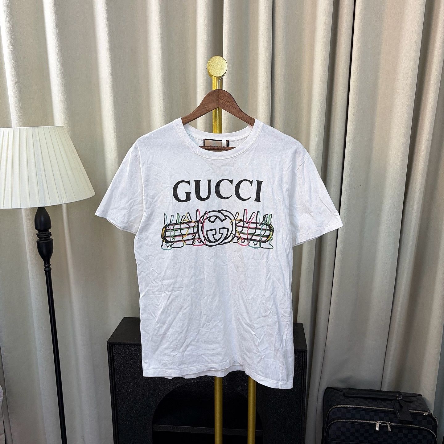 Gucci Gucci Logo Print T-Shirt Size S Size S / US 4 / IT 40 - 1 Thumbnail