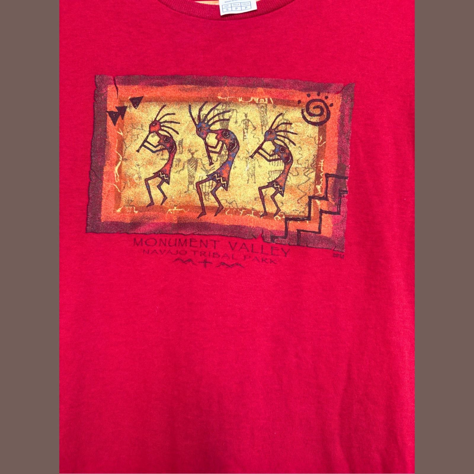 Vintage VTG Tee | Delta Pro Weight Red Kokopelli | Heritage Tourist Size US S / EU 44-46 / 1 - 4 Thumbnail