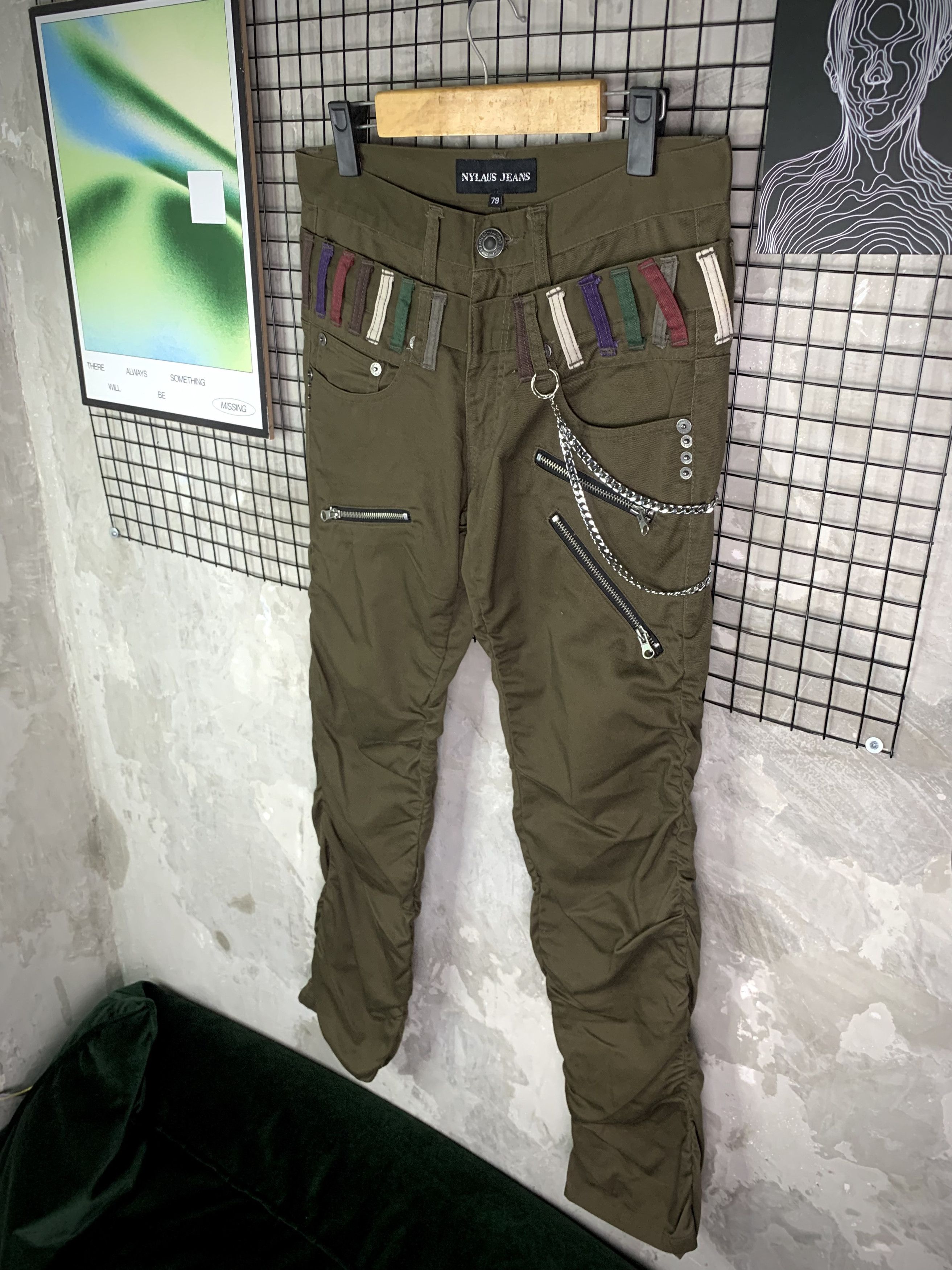 Japanese Brand Nylaus Jeans Mummy Utility Pants Size US 31 - 2 Thumbnail