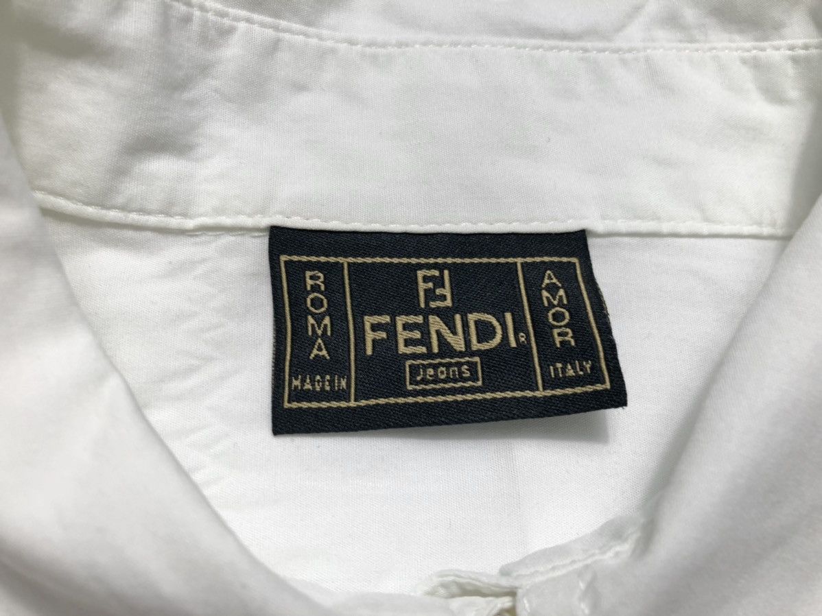 Fendi Fendi vintage oversized cotton shirt Size L / US 10 / IT 46 - 3 Thumbnail
