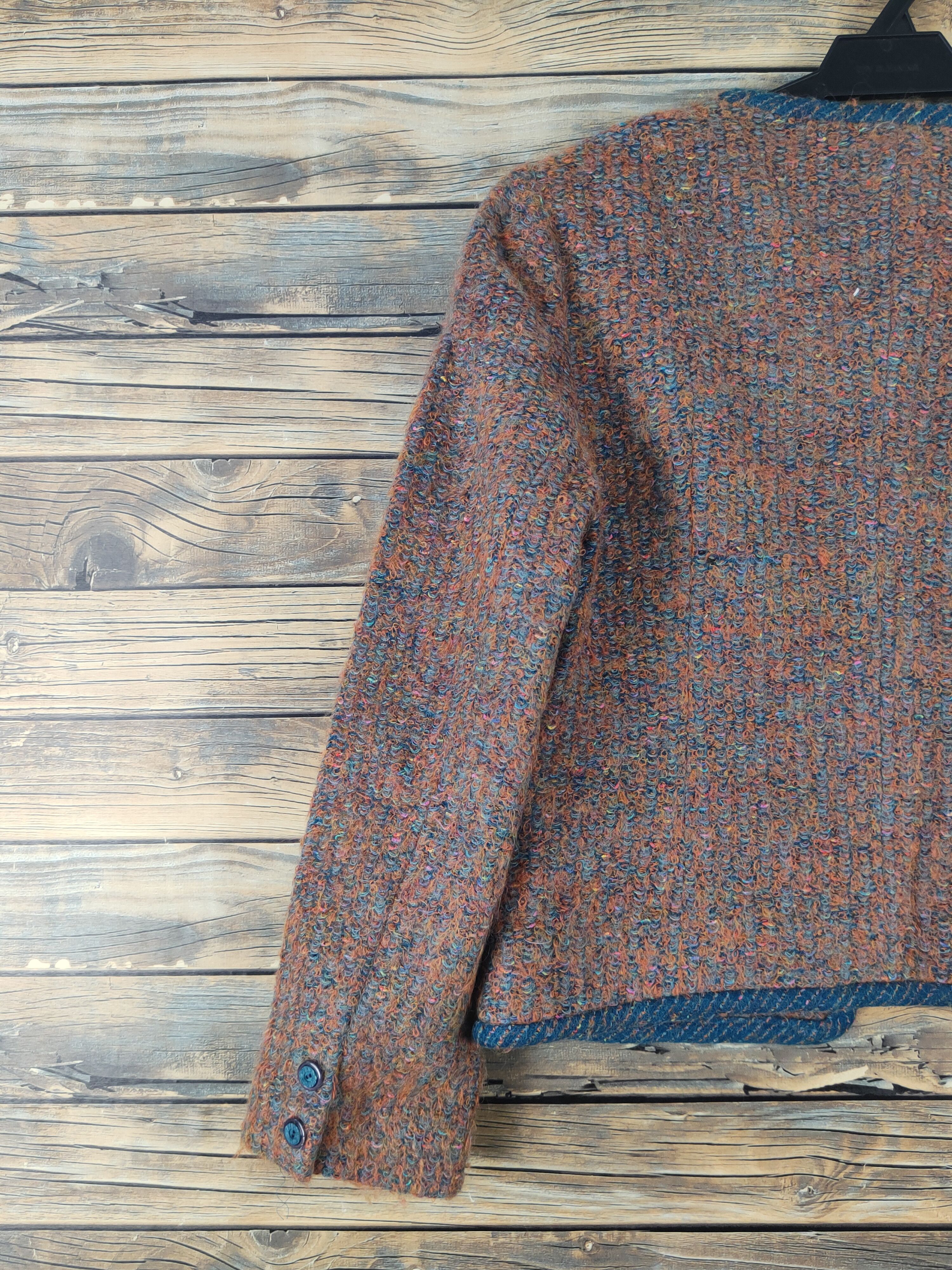Homespun Knitwear Dorian Brown Knitwear Crop Top Jackets #W1750 Size S / US 4 / IT 40 - 8 Thumbnail