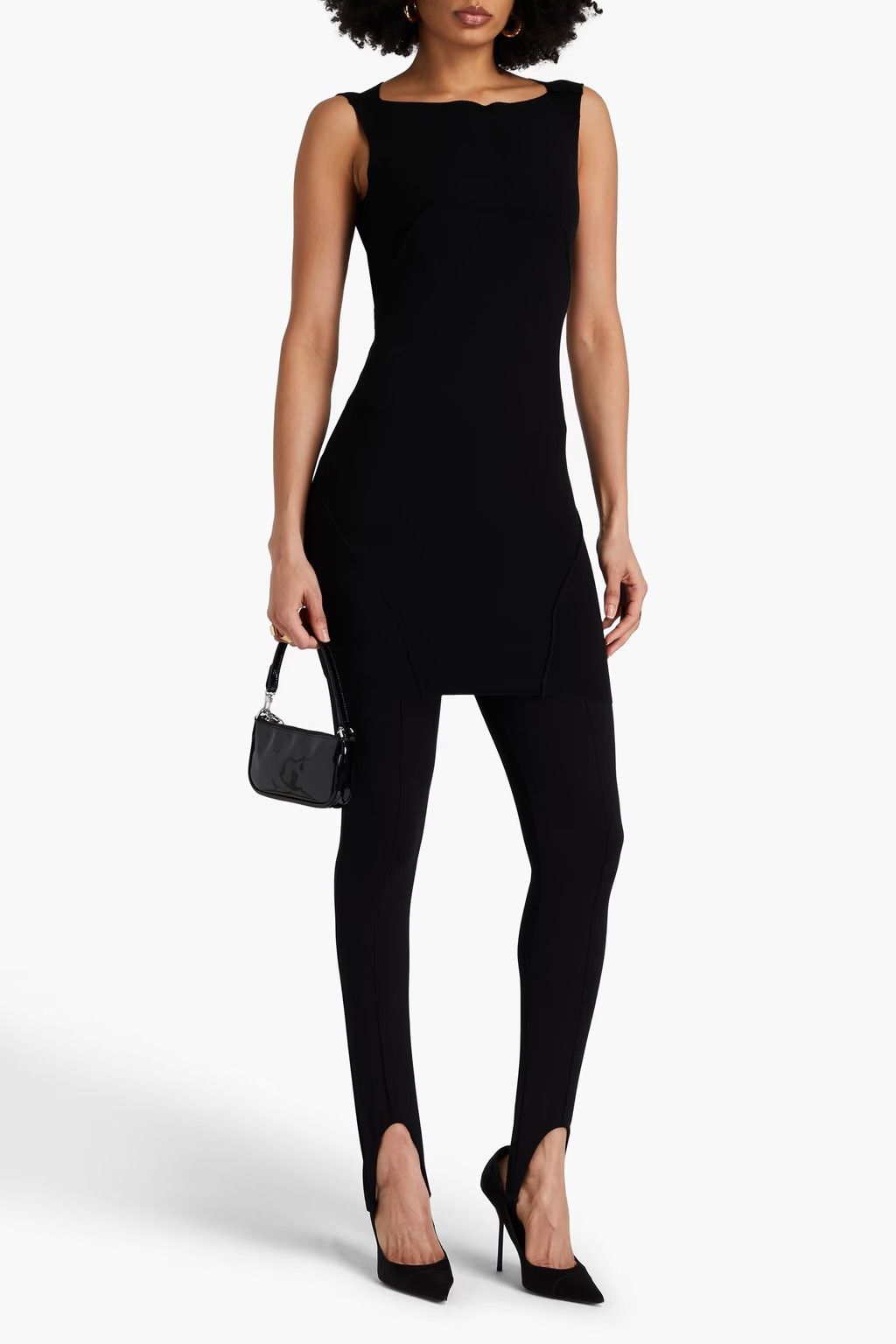 Rick Owens o1y0126 Mini Dress in Black Size M / US 6-8 / IT 42-44 - 2 Thumbnail