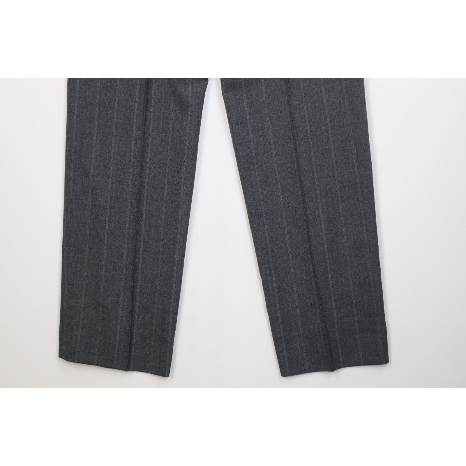 Vintage Vintage 90s Streetwear 2 Piece Wool Suit Wedding Striped Size 40R - 18 Thumbnail
