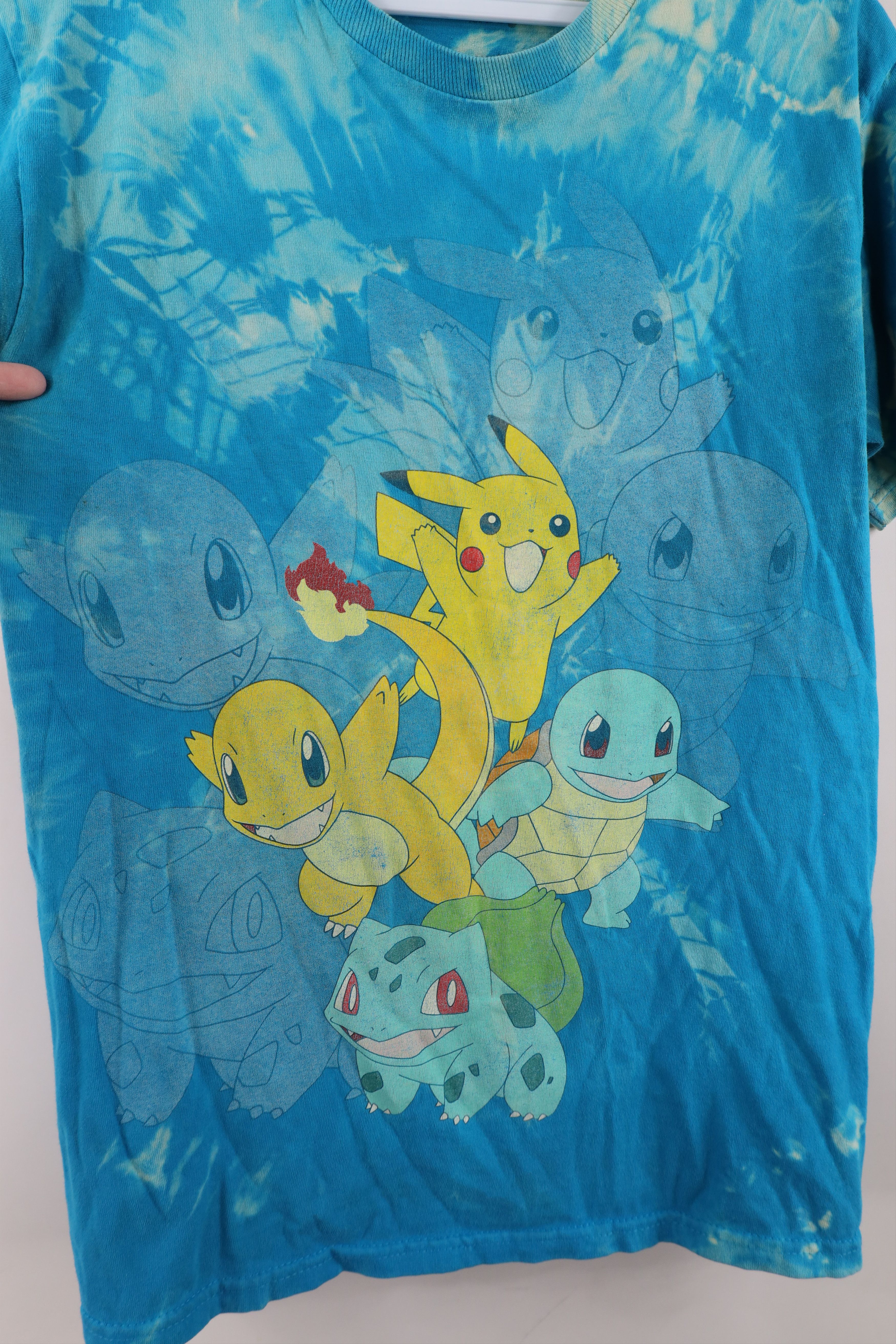 Vintage Vintage Y2K Wash Pokemon Pikachu Squirtle Charmander T-Shirt Size S / US 4 / IT 40 - 4 Thumbnail