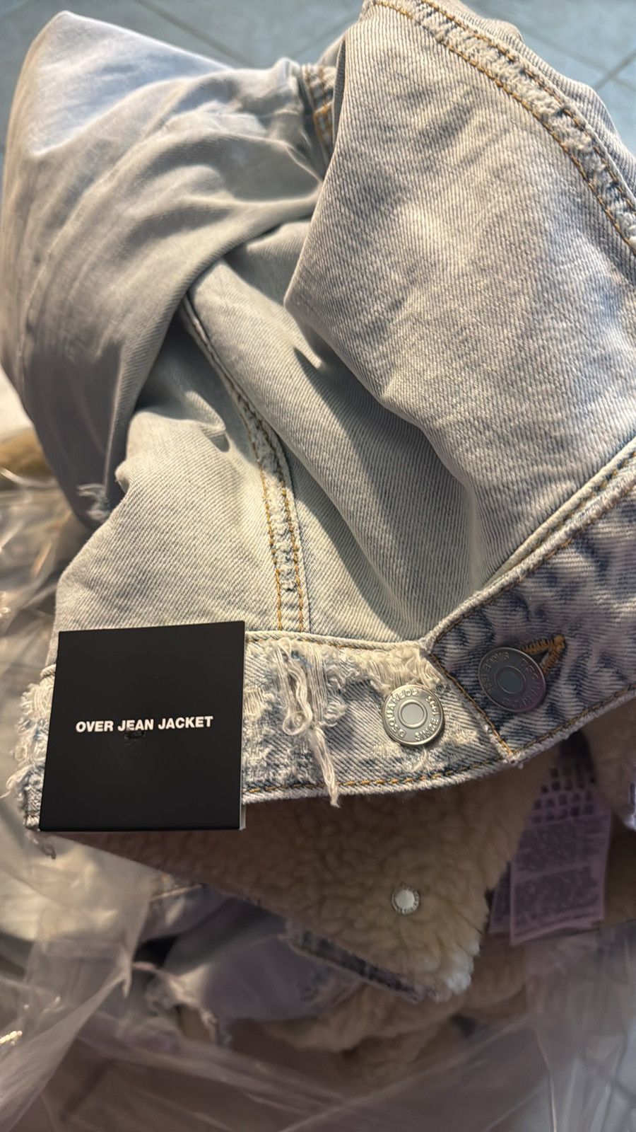 Dsquared2 DSQUARE2 distressed denim/fur “over” light blue jacket M Size US M / EU 48-50 / 2 - 3 Thumbnail