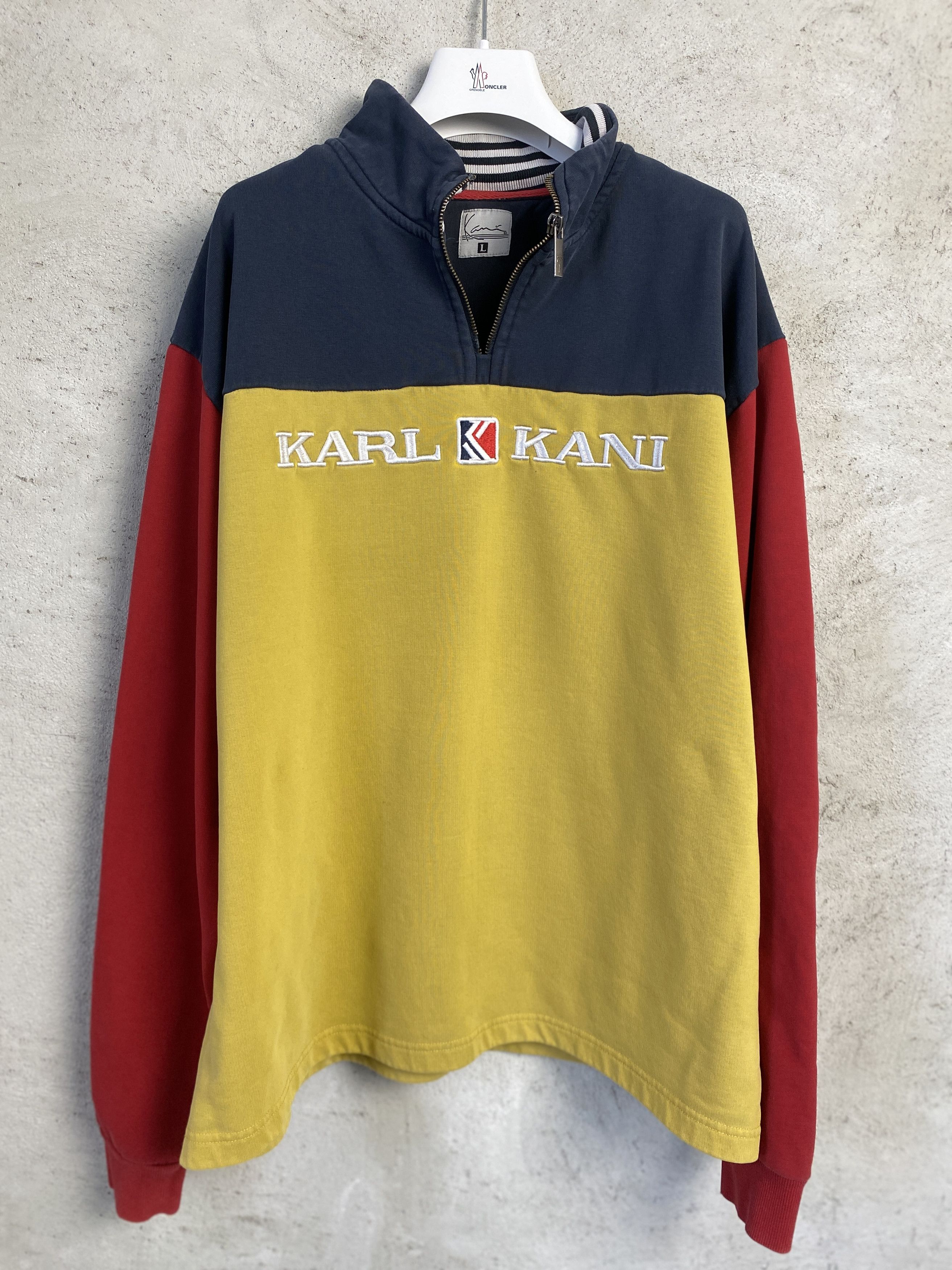 Karl Kani Karl Kani big logo quarter zip sweatshirt crewneck skate rap Size US L / EU 52-54 / 3 - 1 Thumbnail