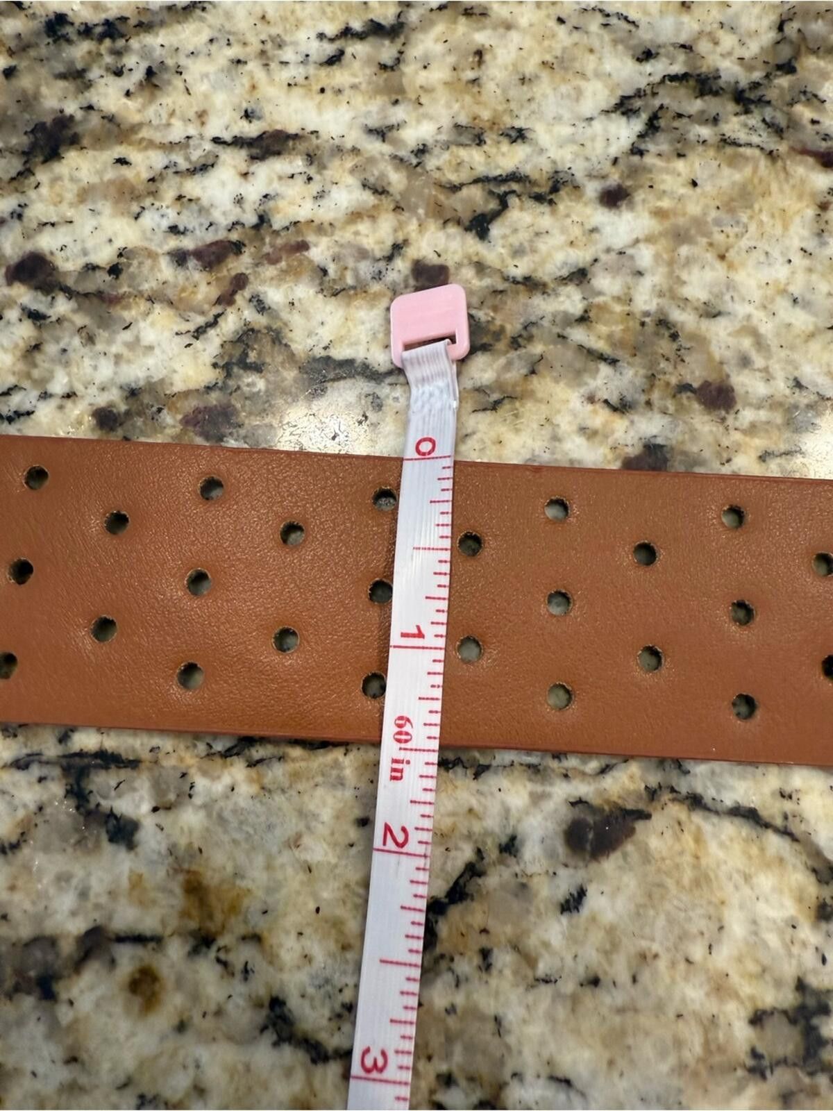 Other Brown Faux leather western belt round cutouts SZ 43” Size ONE SIZE - 12 Thumbnail