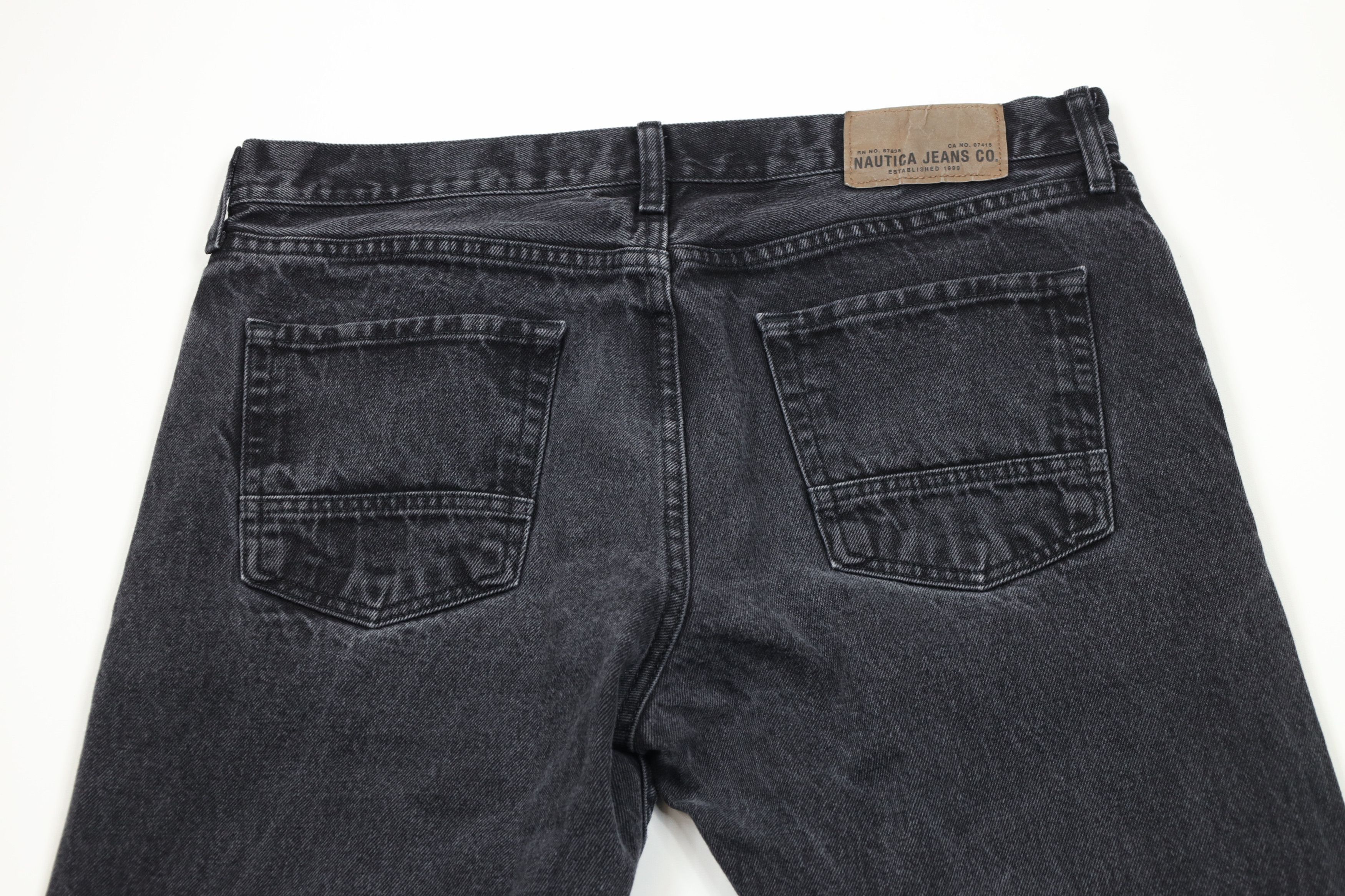 Nautica × Vintage Vintage 90s Y2K Nautica Relaxed Fit Denim Jeans Black Cotton Size US 36 / EU 52 - 13 Thumbnail