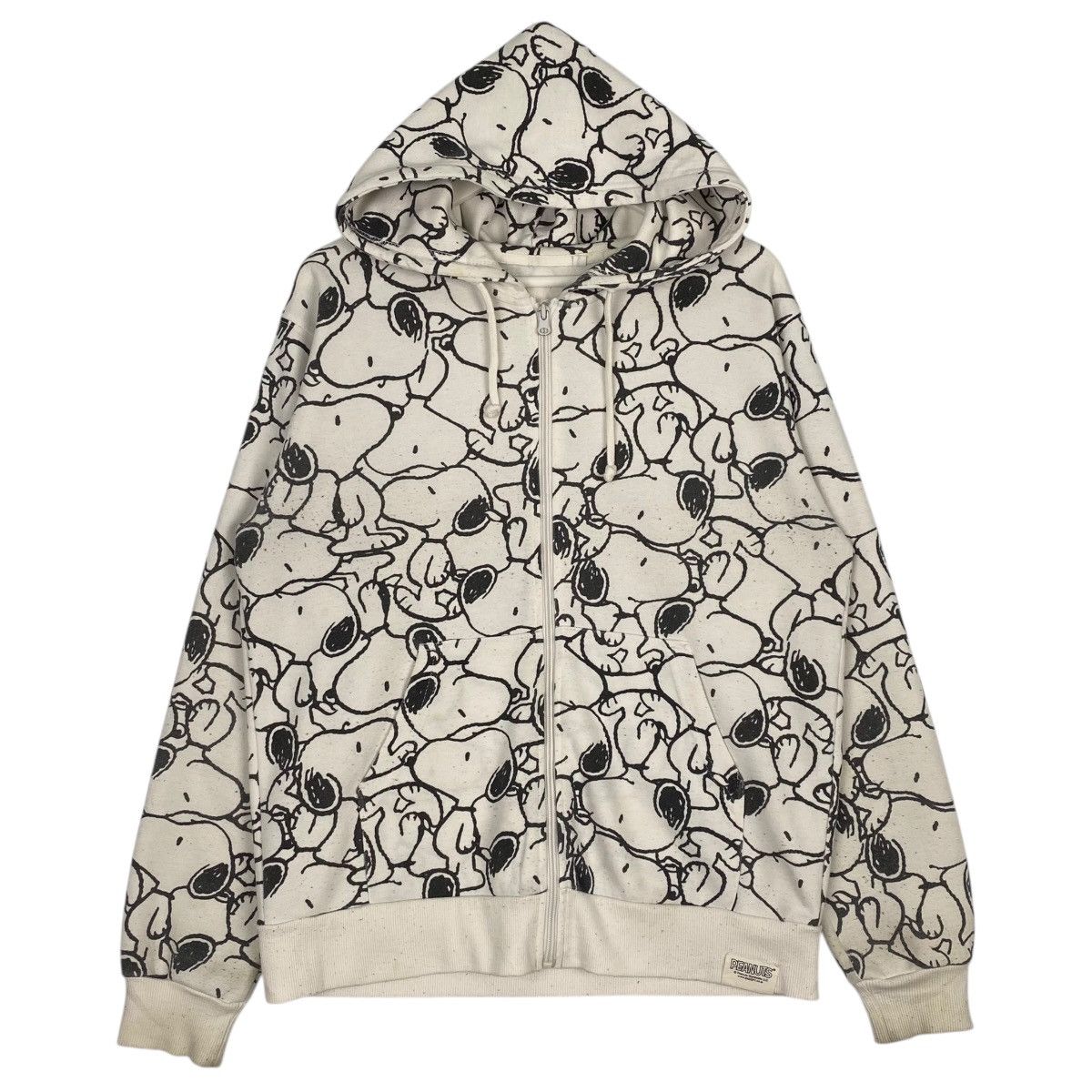 Designer × Vintage Vintage Peanuts Snoopy Uniqlo Hoodie Sweater White Size M / US 6-8 / IT 42-44 - 1 Thumbnail