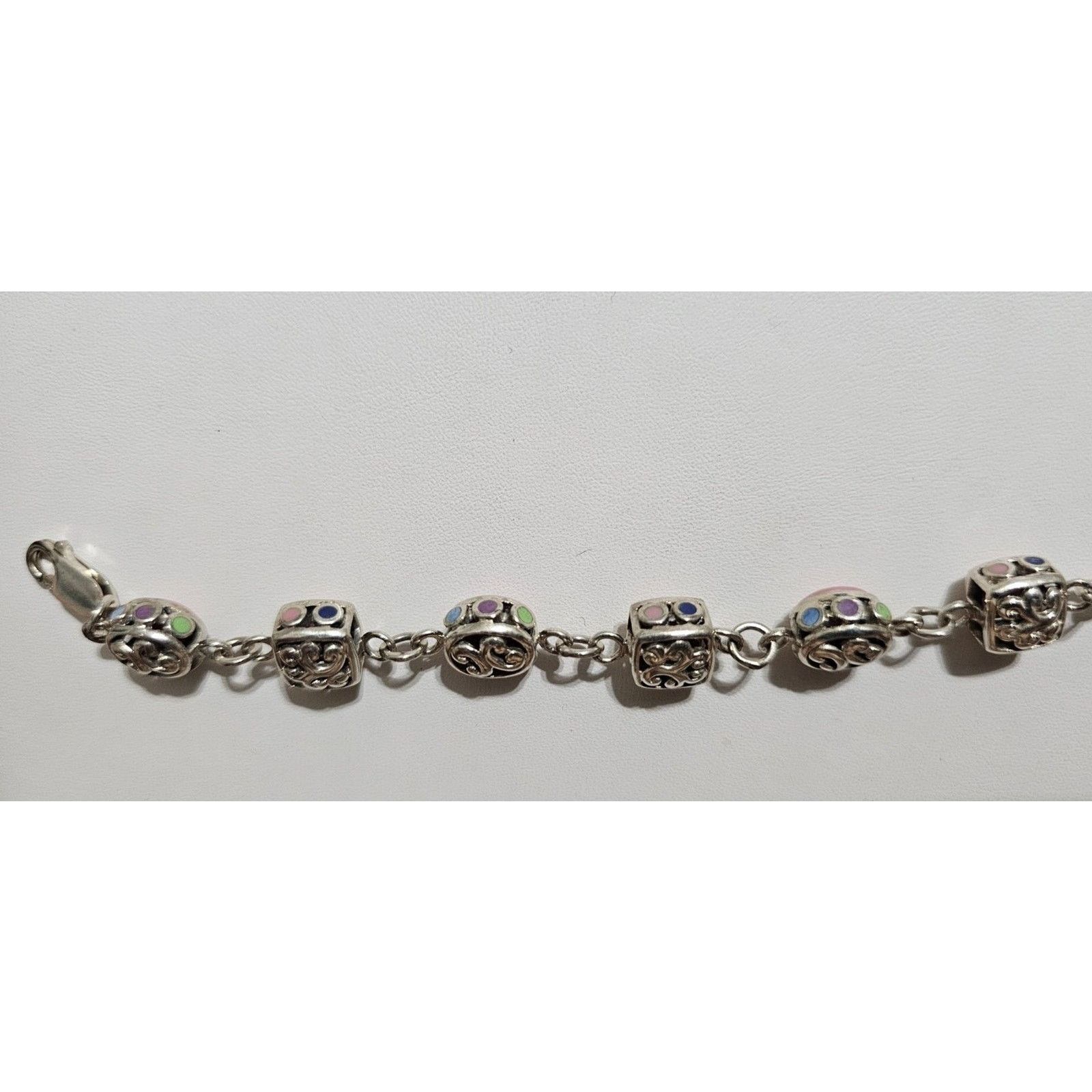Pink Pink Conch Shell Bead Bracelet Silver 925 Size ONE SIZE - 8 Thumbnail