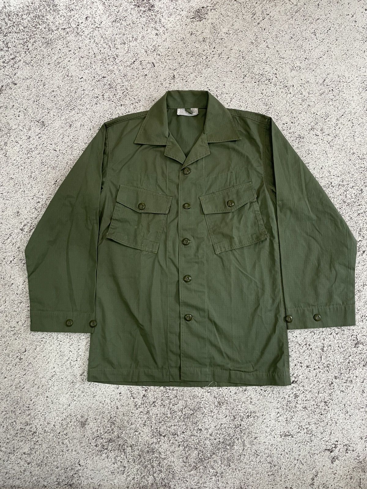 Vintage Vintage Slant Pocket Jungle Jacket BDU ABRI Size US M / EU 48-50 / 2 - 1 Thumbnail