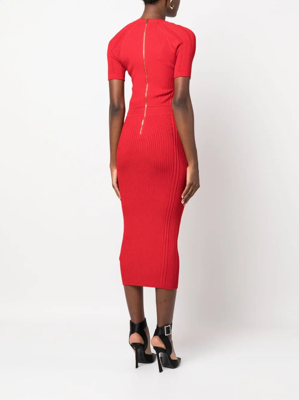 o1y0525 Midi Dress in Red