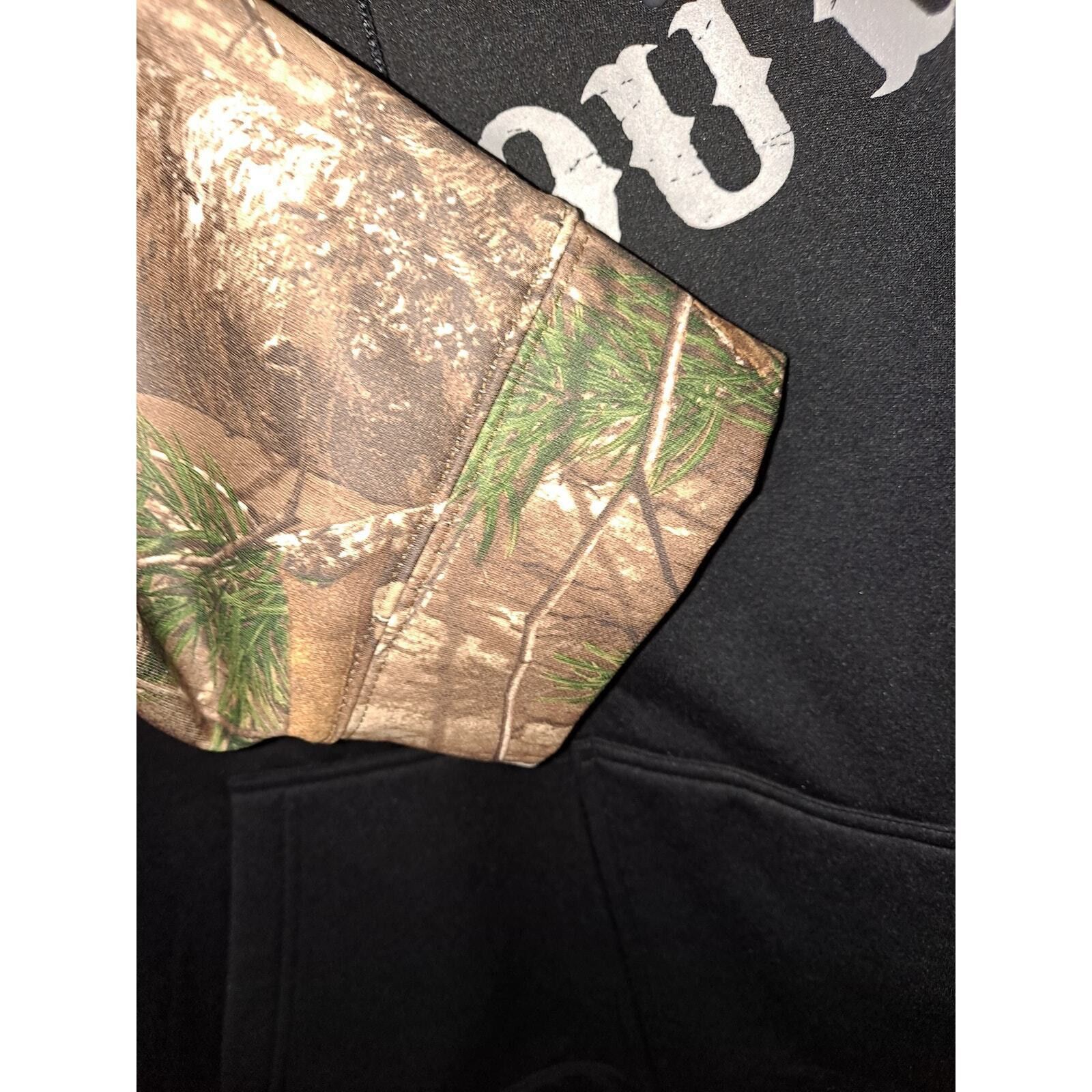 Under Armour Under Armour Black with Camo Arms Full Zip Hoodie Sweatshirt Size US XL / EU 56 / 4 - 3 Thumbnail