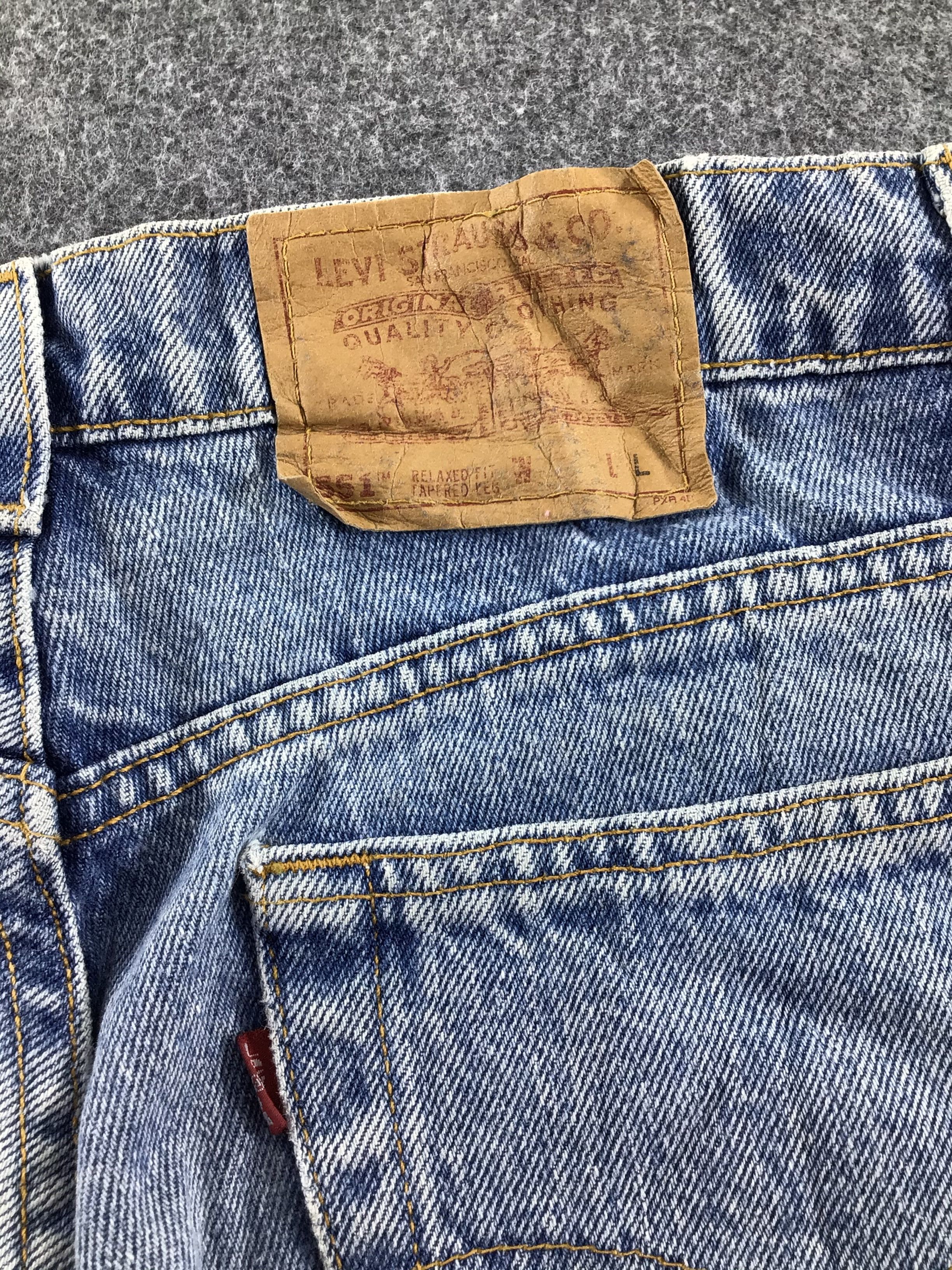 Levi's Vintage Levis 551 Jeans Stone Washed Denim -J516 Size US 33 - 5 Thumbnail
