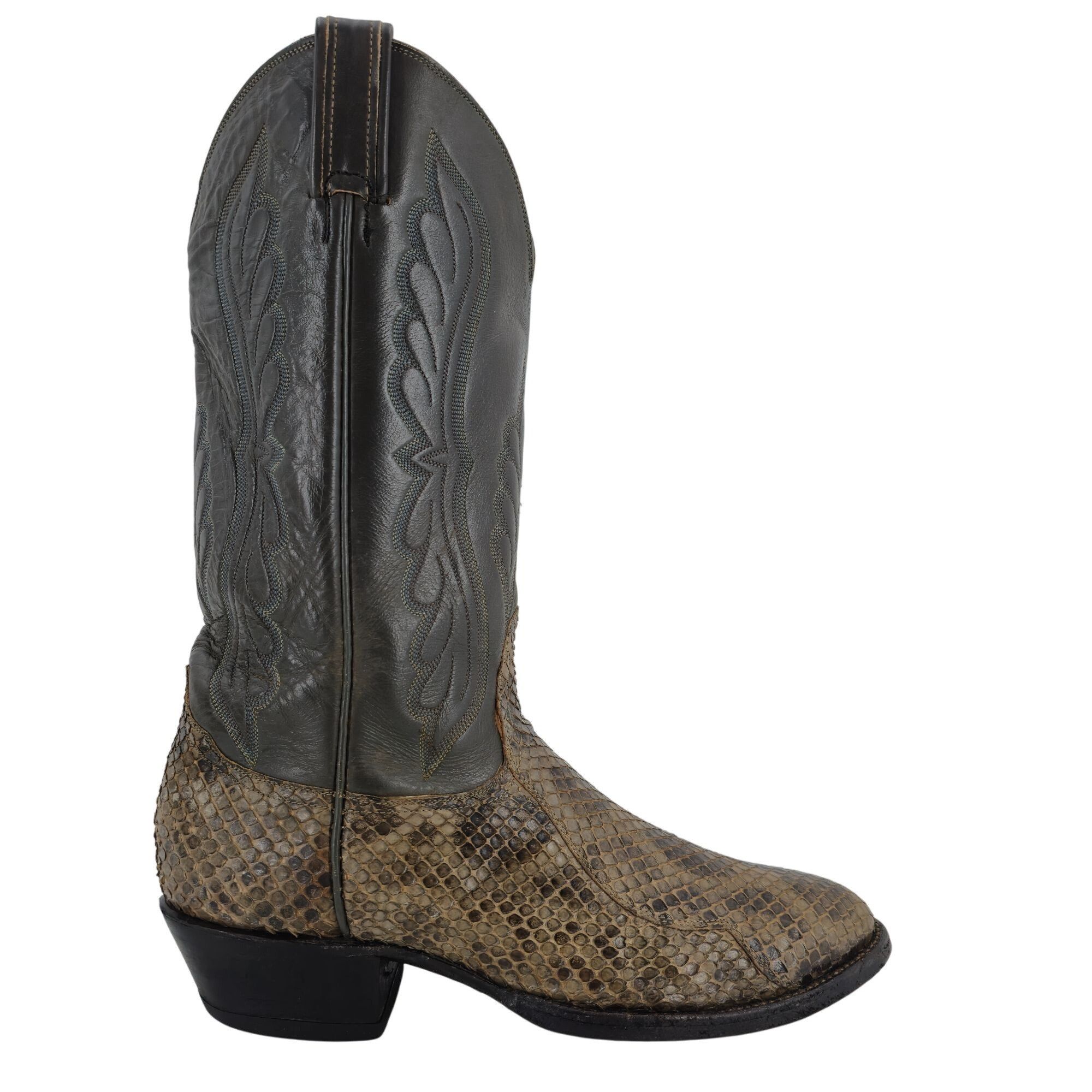 Tony Lama Vintage Anaconda Snakeskin Tony Lama Mens 9E Gold Label Boot Size US 9 / EU 42 - 8 Thumbnail