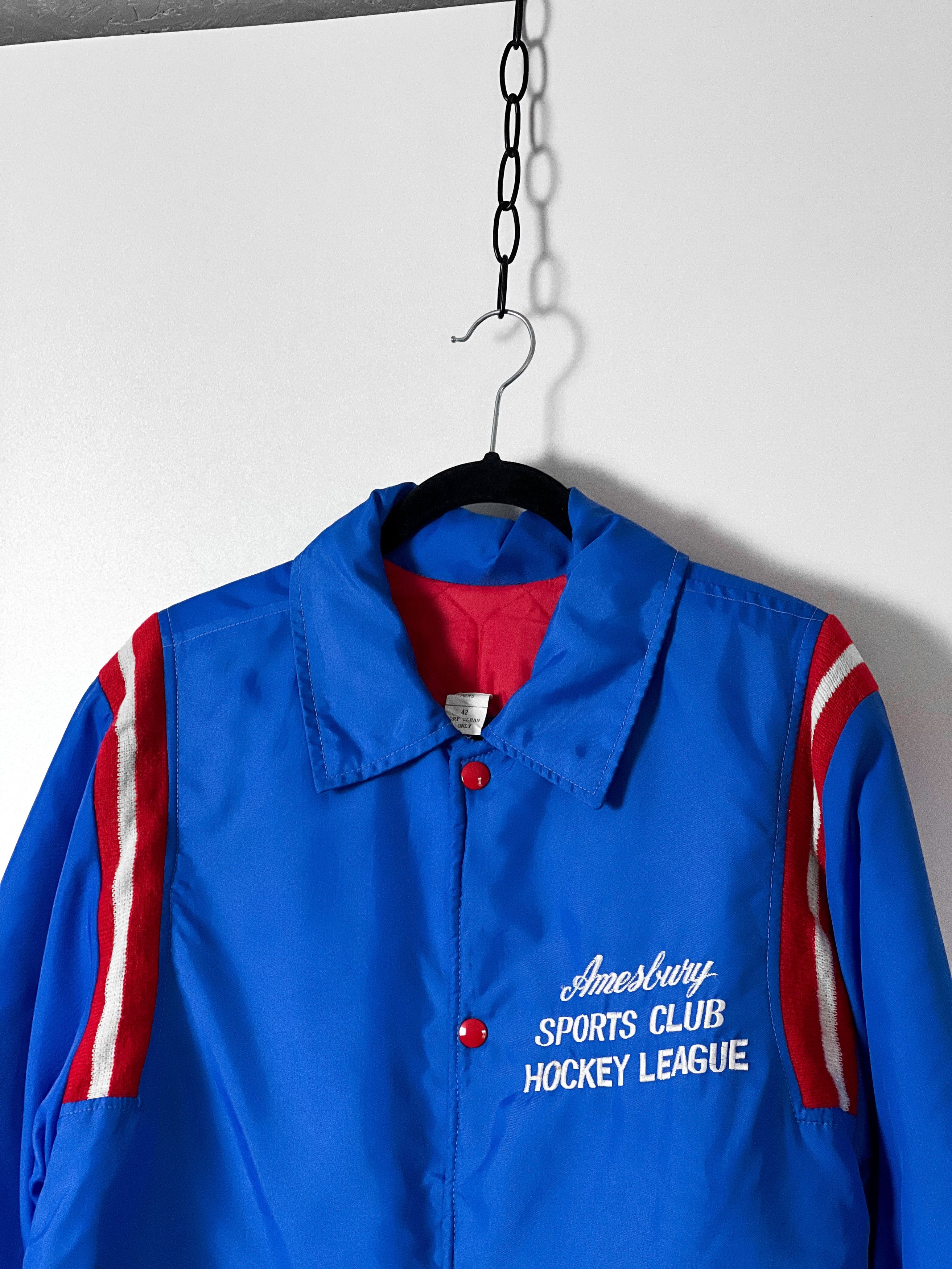 Vintage Amesbury Sports Club Hockey League Coach Jacket (70–80s) Size US L / EU 52-54 / 3 - 3 Thumbnail