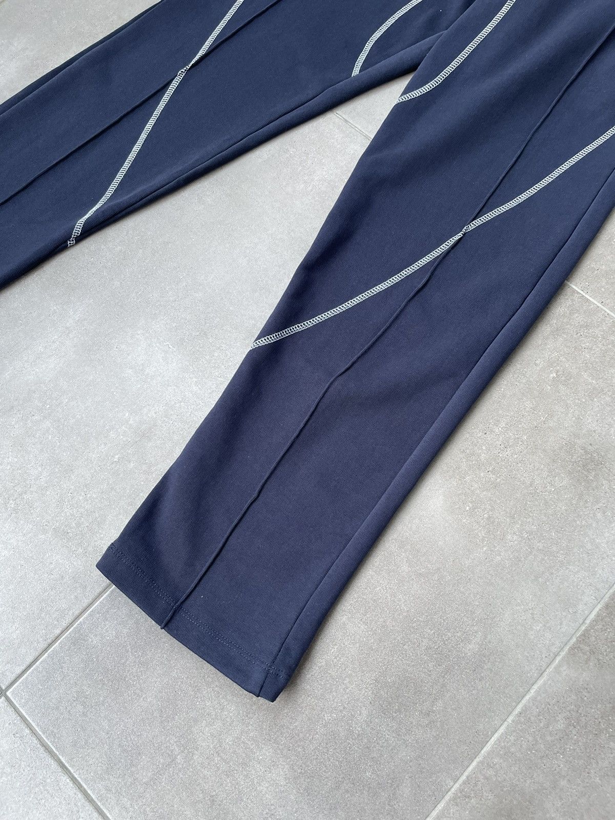 Saul Nash !DS! SS23 Saul Nash Navy Overlock Stitch Lounge Pants Size US 32 / EU 48 - 11 Thumbnail