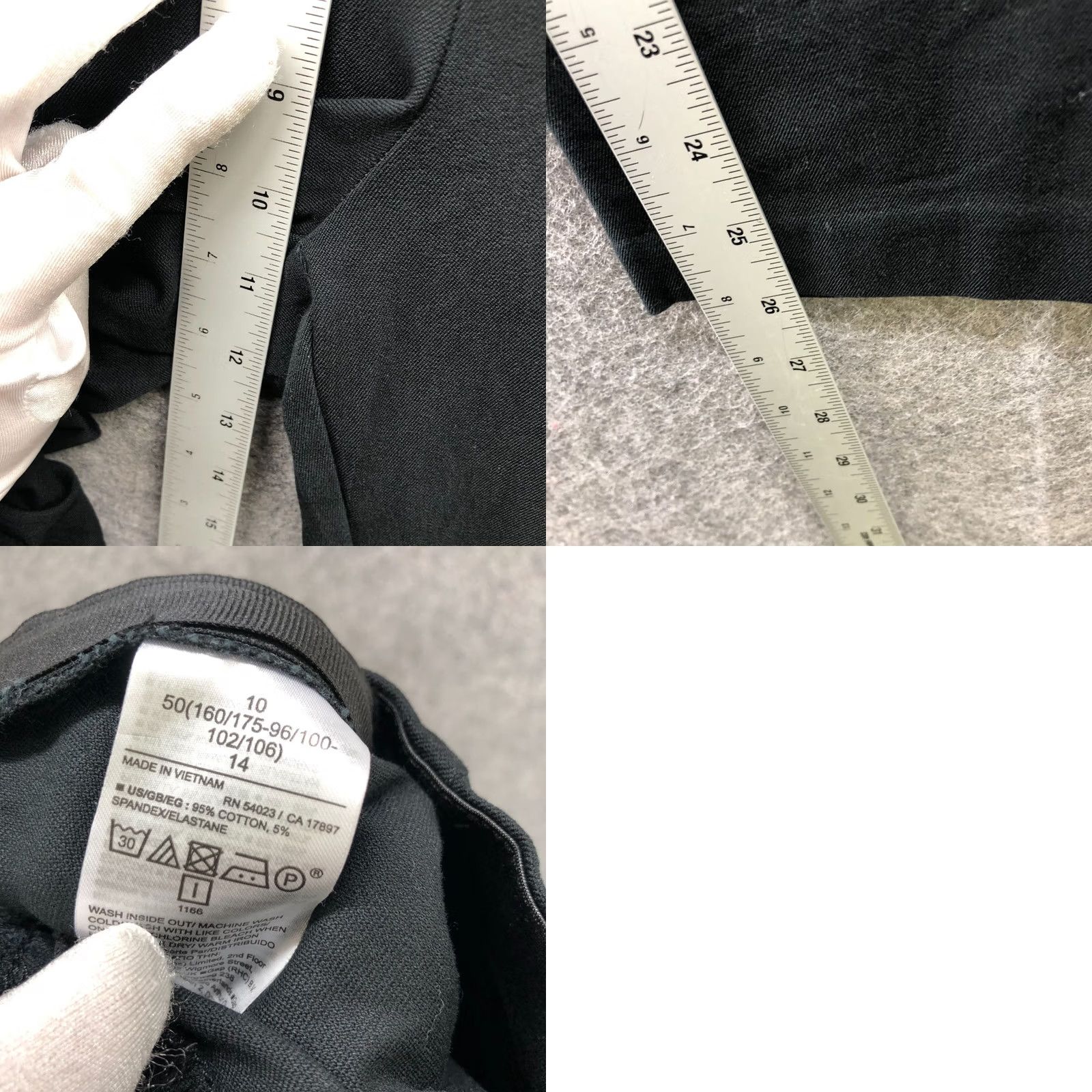 Gap Gap Skinny Ankle Pants Womens 10 Black Side Zip Bi-Stretch Size 32" / US 10 / IT 46 - 8 Thumbnail