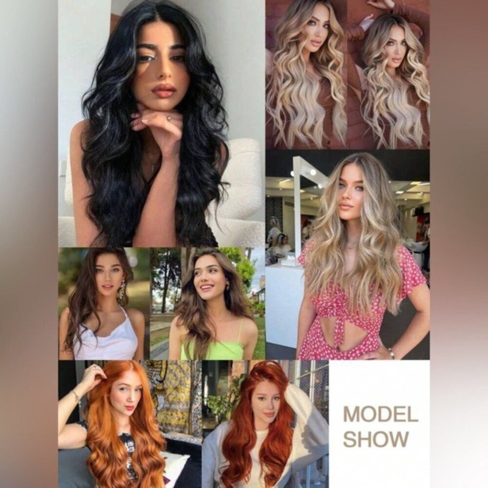Other 20 IN VOLUMIZING WEFT CLIP IN SET LIGHT BLONDE CURLY WAVE H Size ONE SIZE - 2 Thumbnail