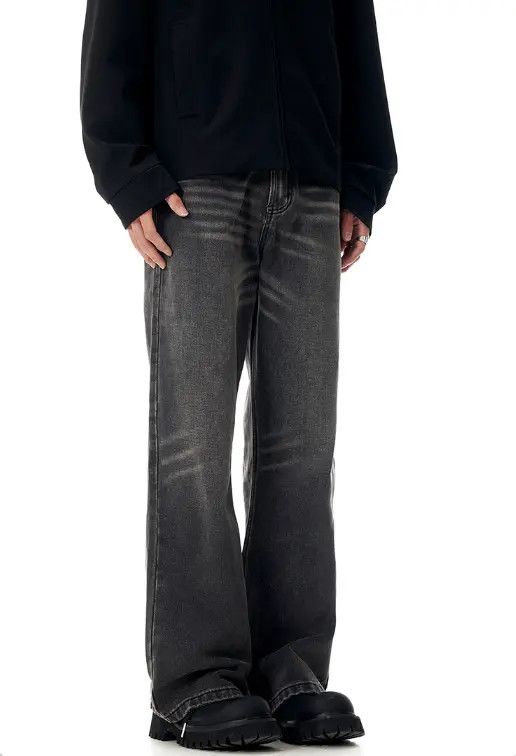 VIBE Street loose American street cleanfit straight flared jeans Size US 32 / EU 48 - 4 Thumbnail