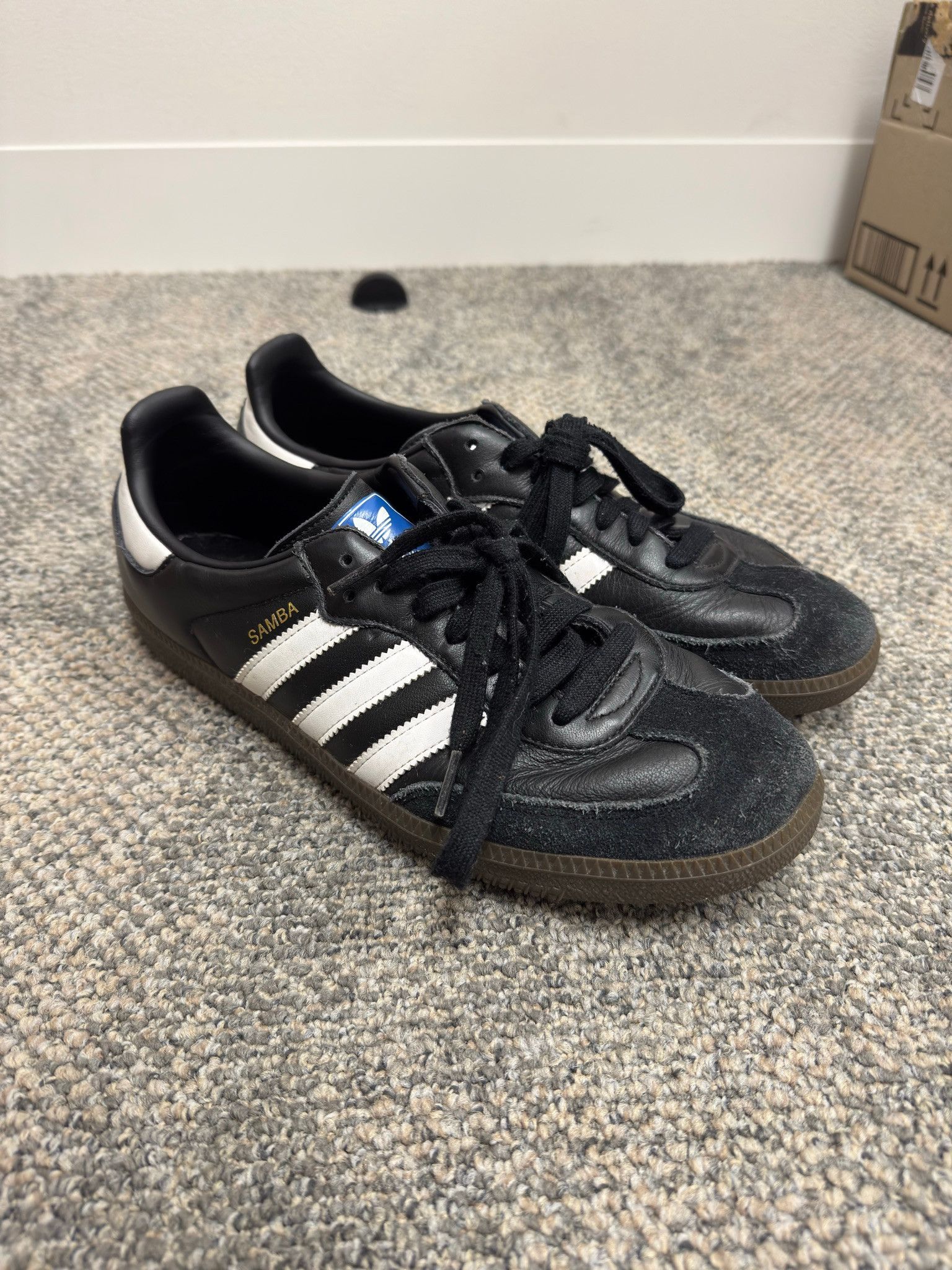 Adidas Adidas Samba Black Sneakers Size US 9 / EU 42 - 1 Thumbnail