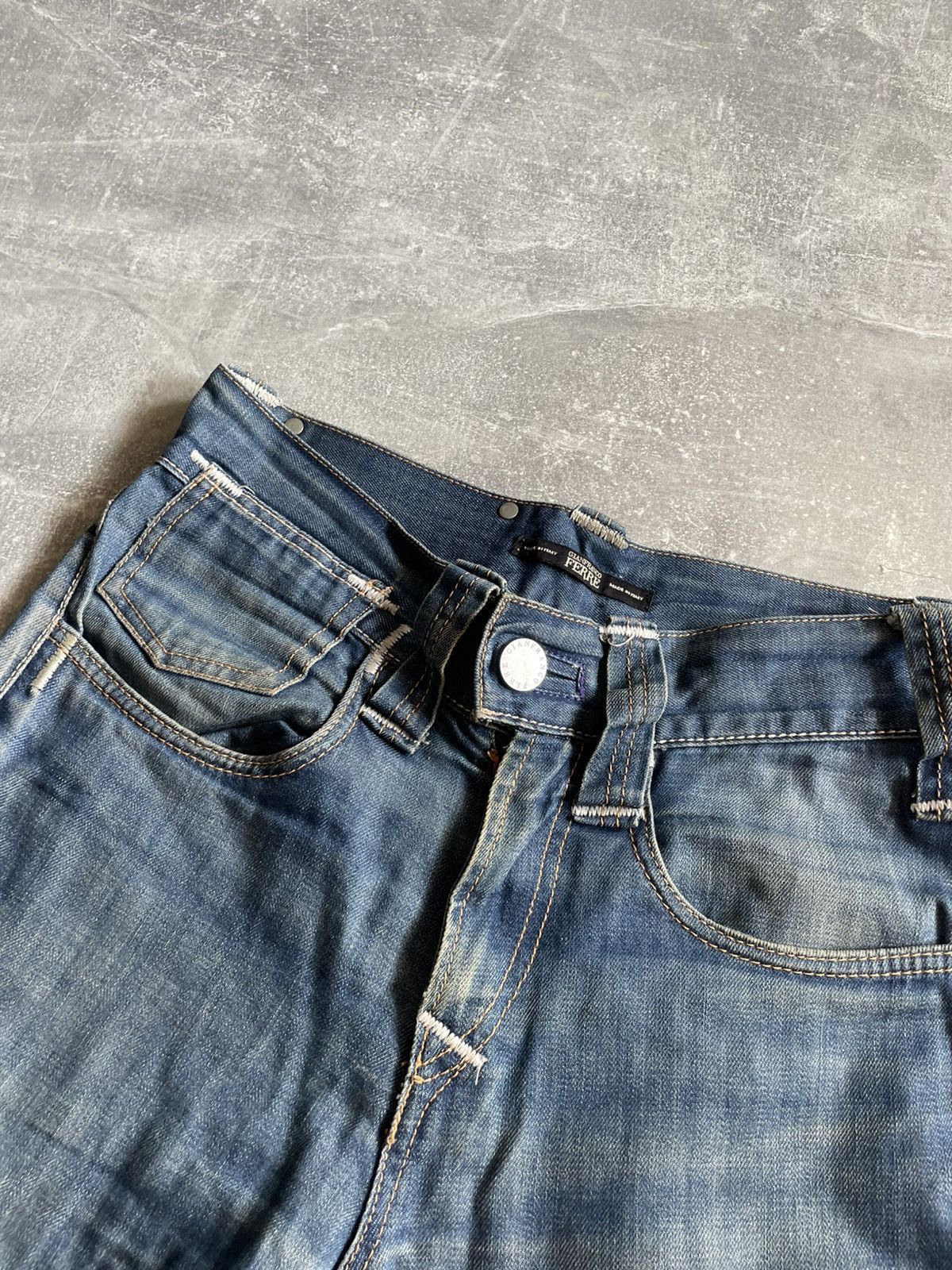 Other Vintage 90s Ferre Jeans Distressed Denim pants old rap rock Size US 30 / EU 46 - 7 Thumbnail