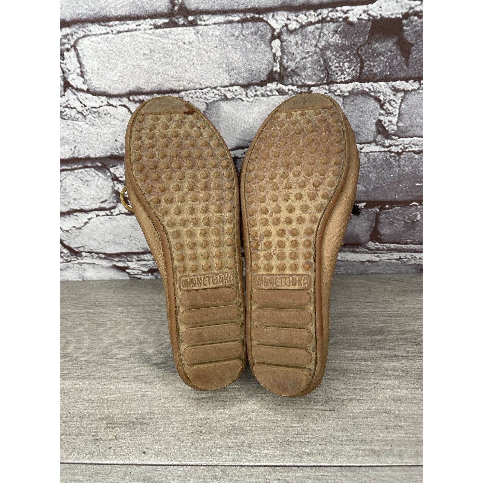 Minnetonka Minnetonka Moccasins Brown Leather Driving Moccasin Loafers Size US 6 / IT 36 - 19 Thumbnail