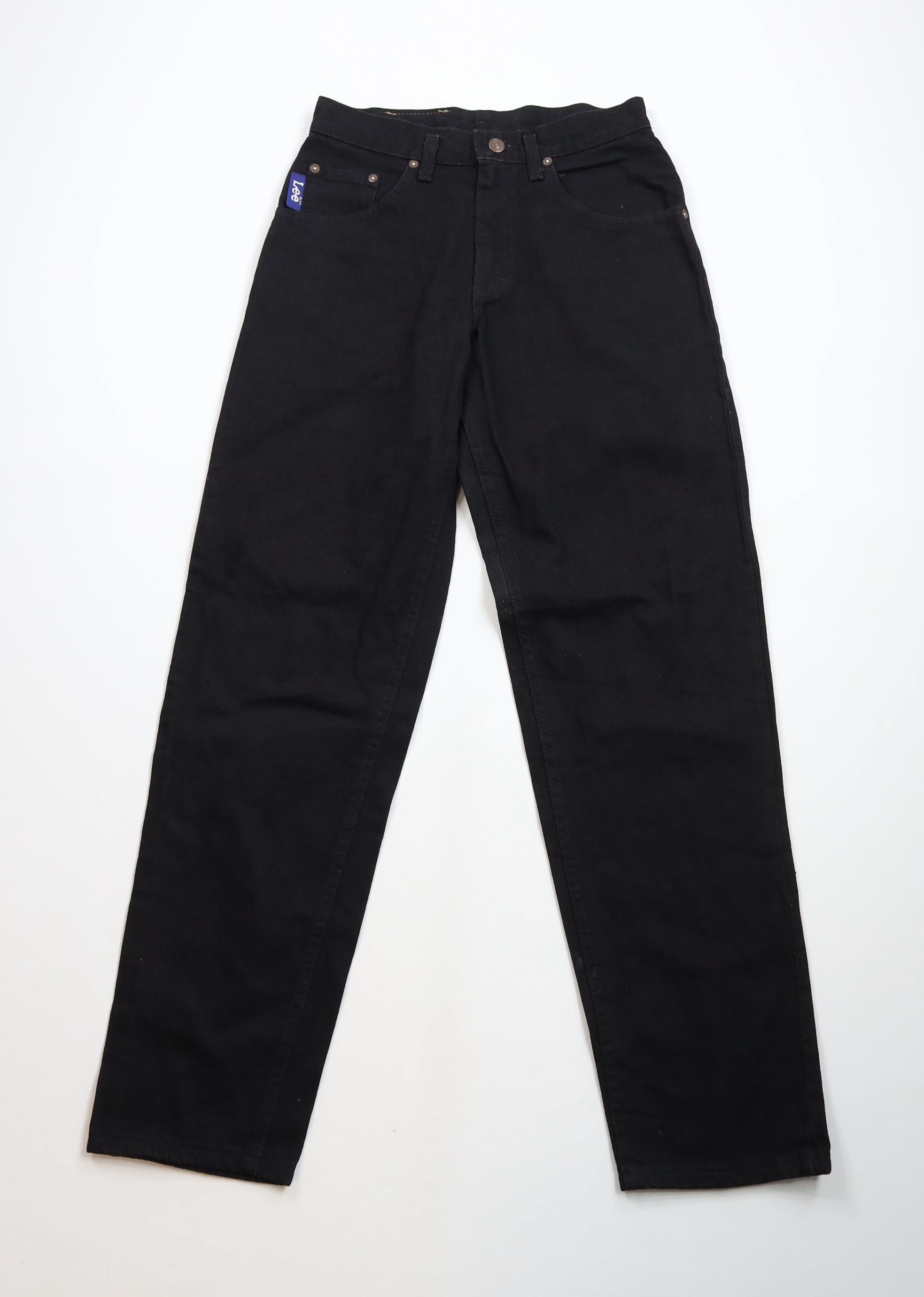 Lee × Vintage Deadstock Vintage 90s Lee Tapered Leg Denim Jeans Black USA Size US 28 / EU 44 - 1 Thumbnail