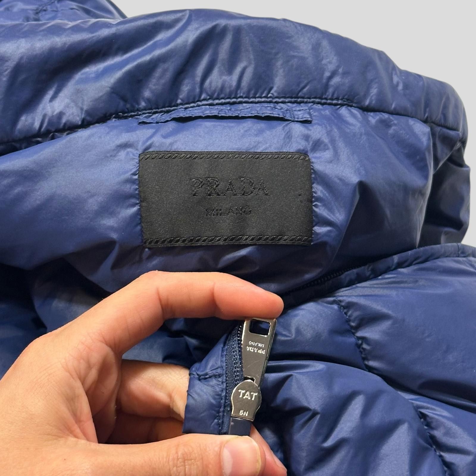 Prada Prada 2017 Plaque Logo Nylon Down Puffer Jacket - IT58 L/XL Size US L / EU 52-54 / 3 - 6 Thumbnail