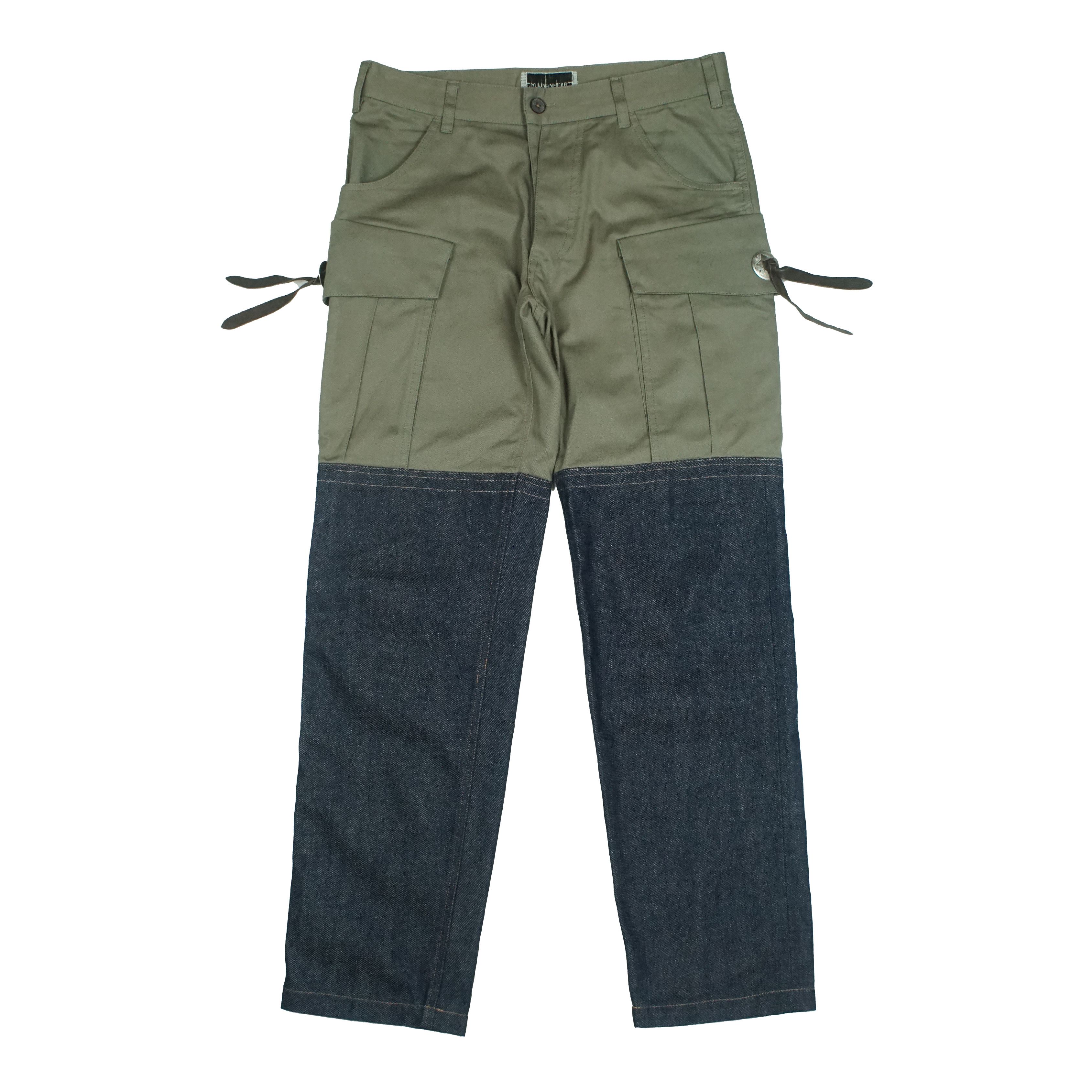 Japanese Brand Jyuunanheart Japan Panelled Cargo Pants Size US 32 / EU 48 - 1 Thumbnail