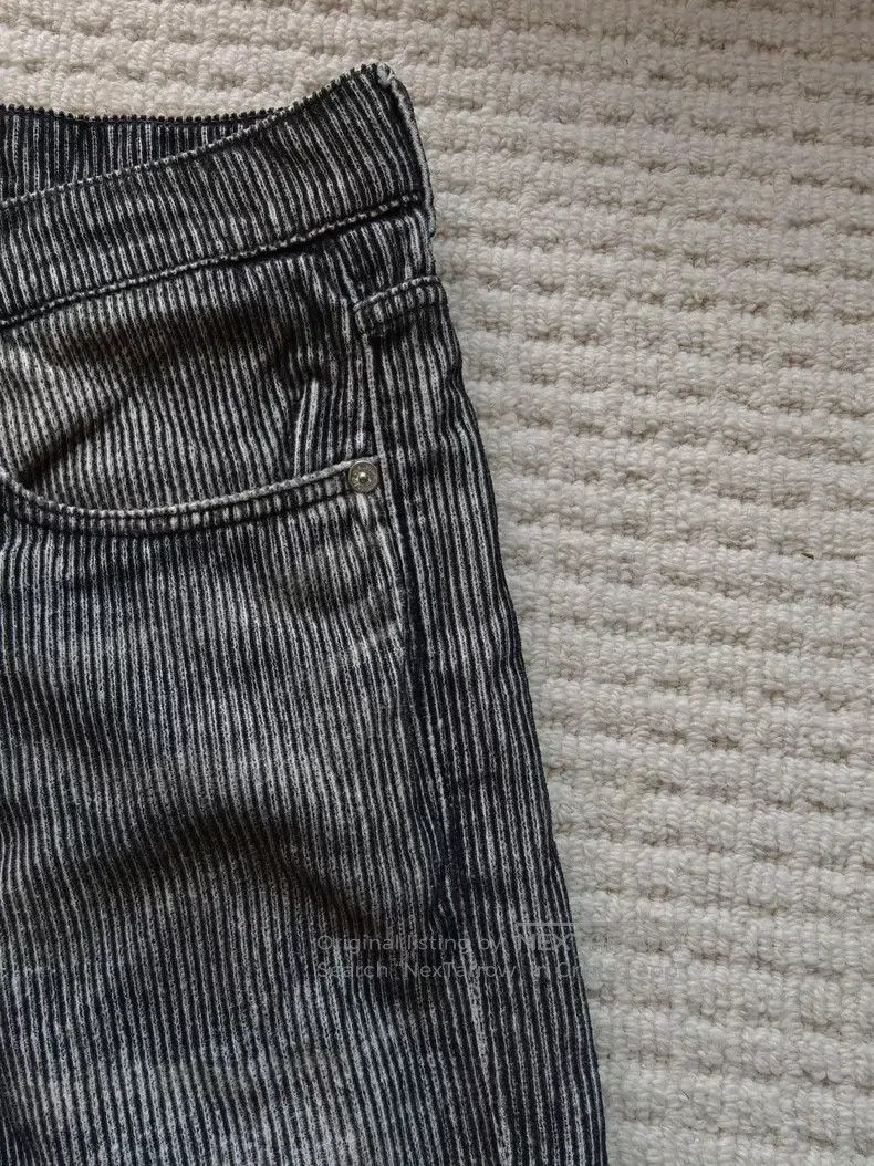Our Legacy Our Legacy Black and Grey Corduroy Digital Print Distresse Size US 30 / EU 46 - 2 Thumbnail