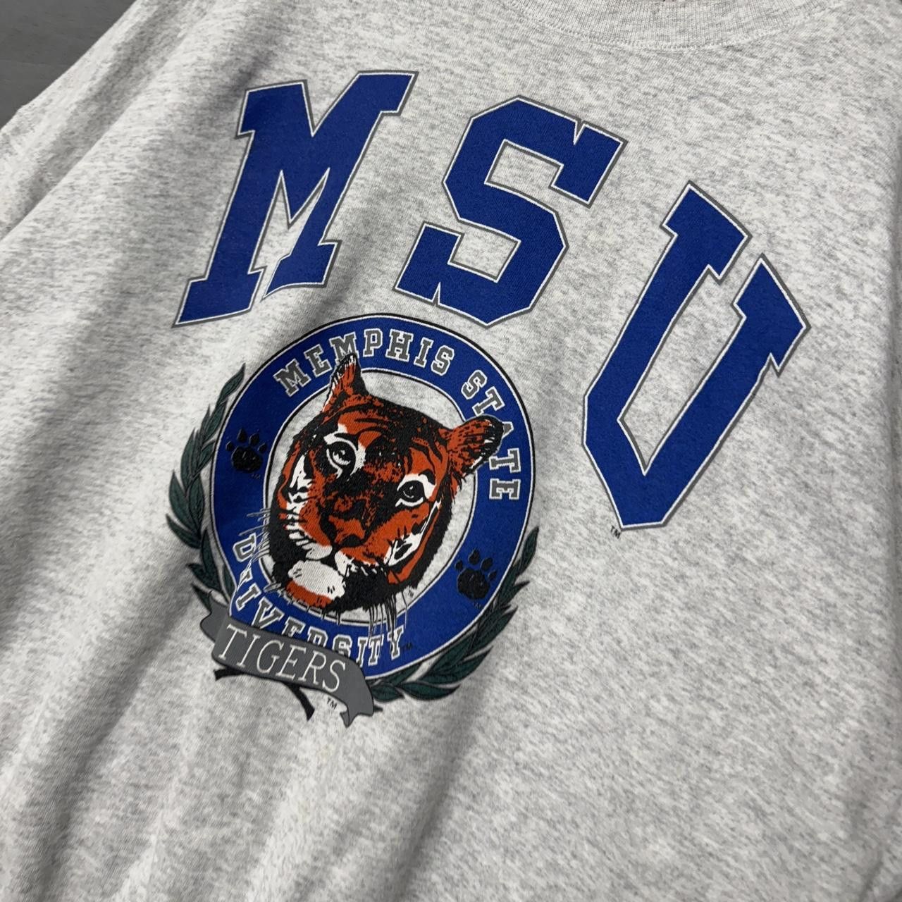 Vintage Vintage Memphis State University Tigers Grey Sweatshirt XL Size US XL / EU 56 / 4 - 3 Thumbnail