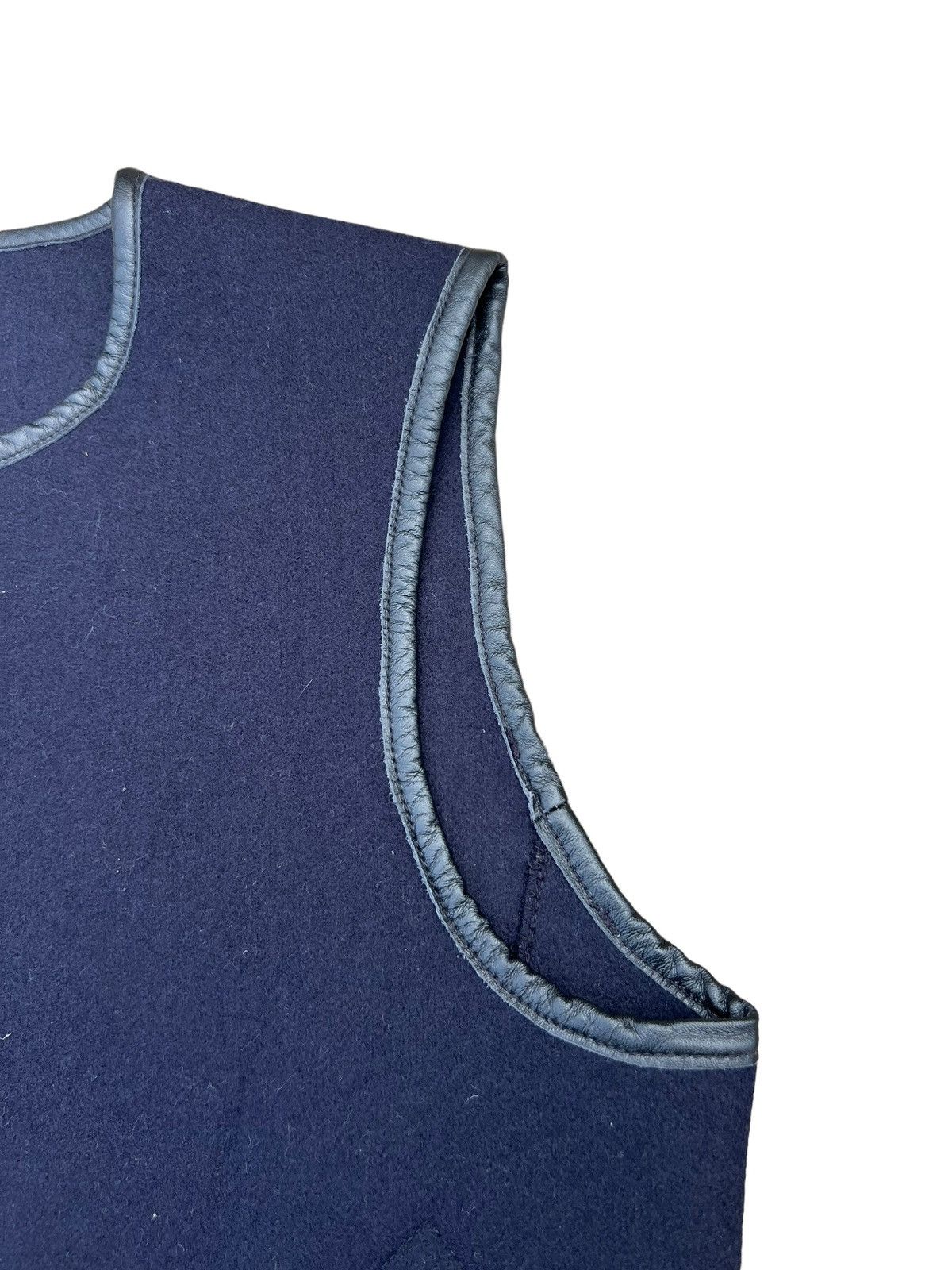 Freewheelers Violet Buffalo Wallows Wool Cowhide Leather Trim USN Vest Size US M / EU 48-50 / 2 - 4 Thumbnail
