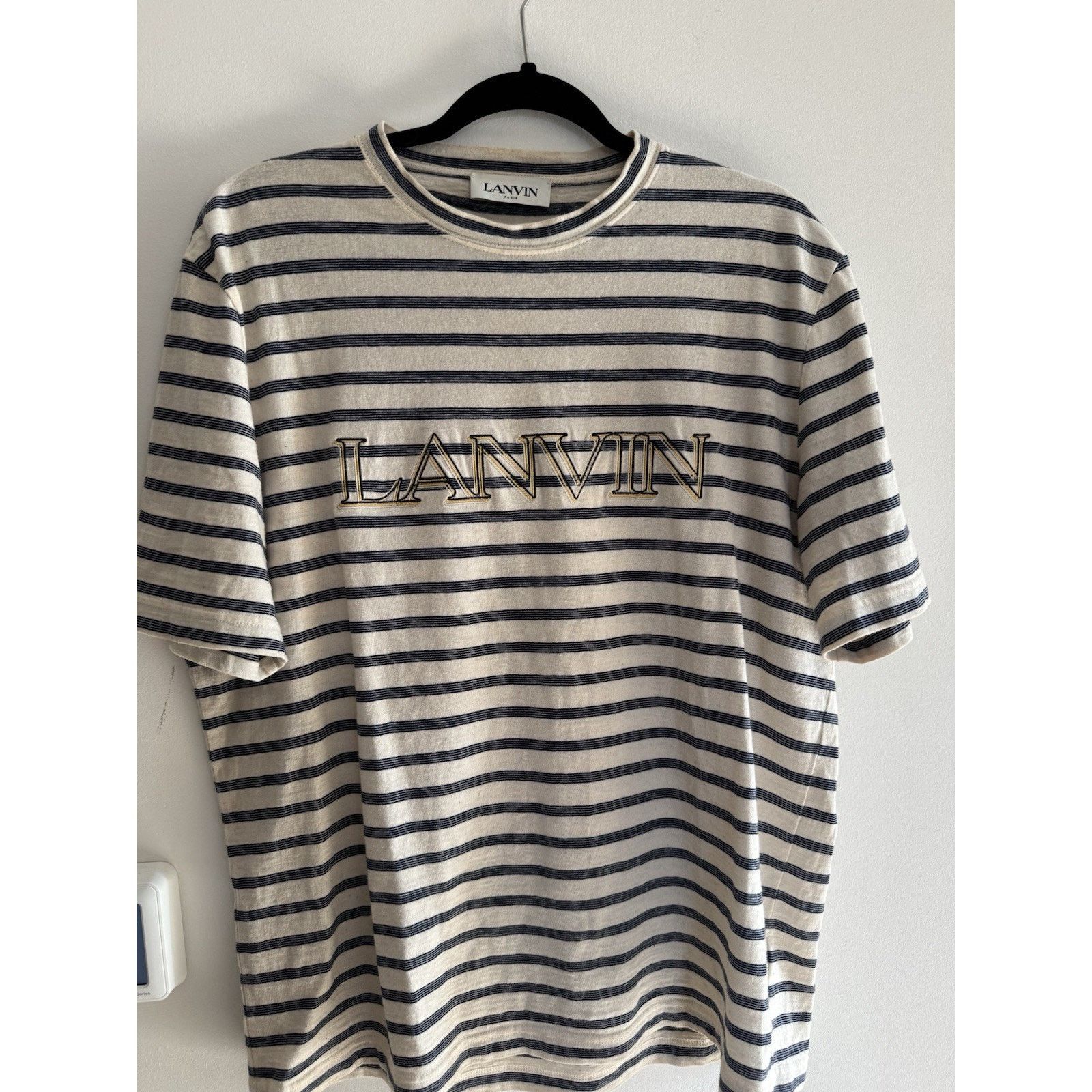 Lanvin Copied - Lanvin Men's Logo T-Shirt Size US M / EU 48-50 / 2 - 1 Thumbnail
