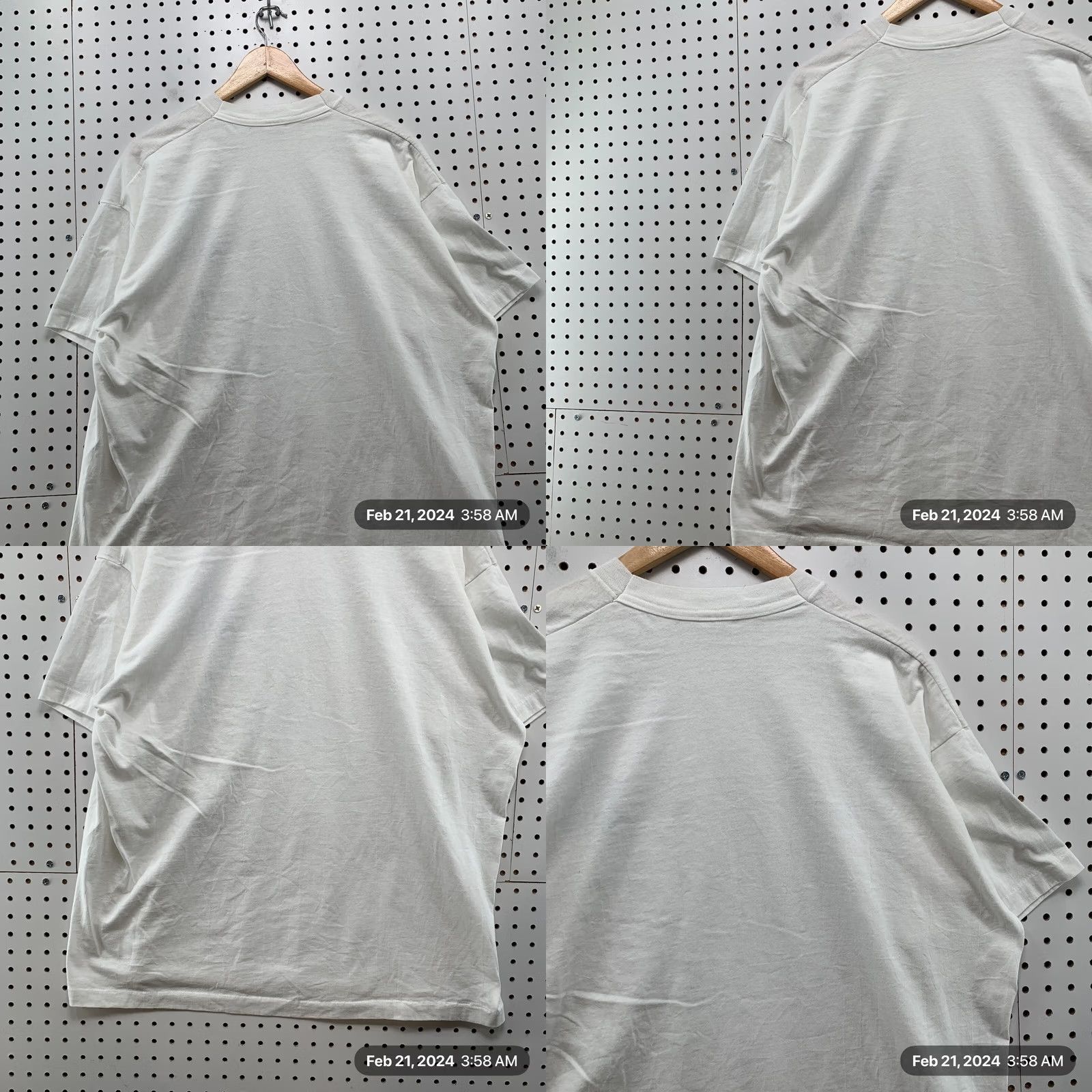 Fruit Of The Loom VINTAGE 90s Fruit of the Loom Shirt Mens 2XL White School Single Stitch Made USA Size US XXL / EU 58 / 5 - 10 Thumbnail