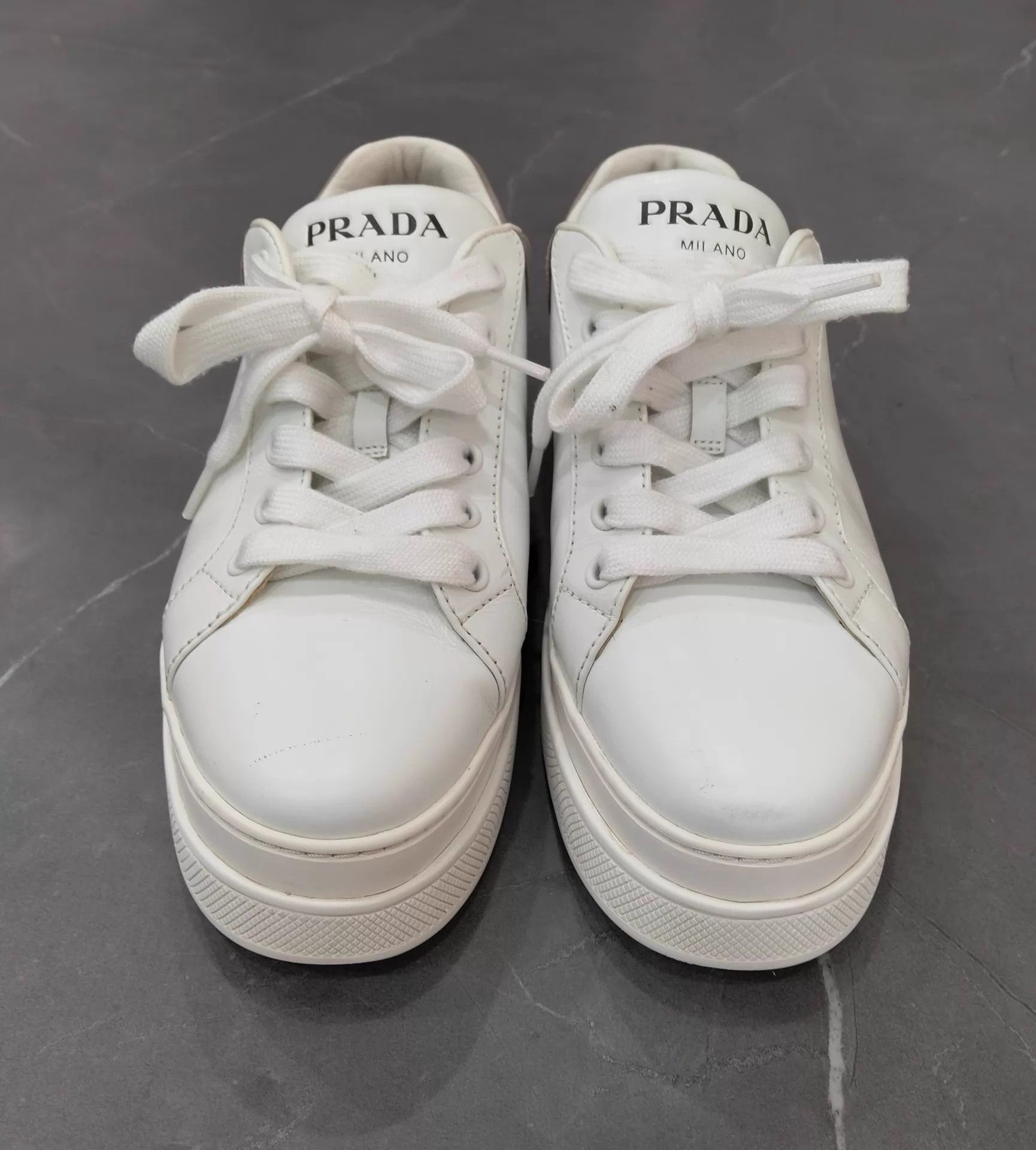 Prada PRADA Platform Sneakers EUR 36.5 95 New Size US 6 / IT 36 - 4 Thumbnail
