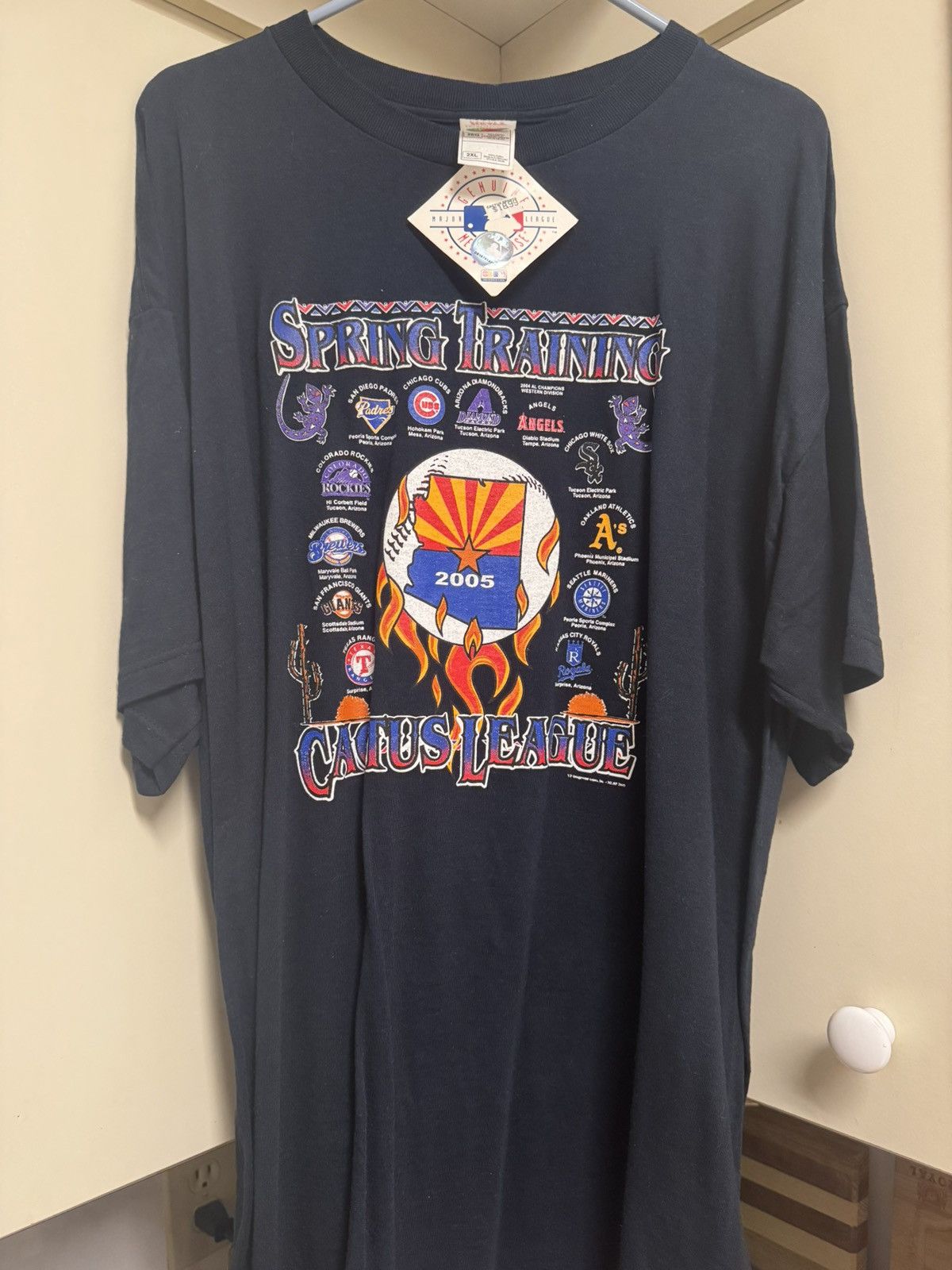 MLB Vintage 2005 2X MLB Spring Training 2000’s NWT new 2XL shirt Size US XXL / EU 58 / 5 - 10 Thumbnail