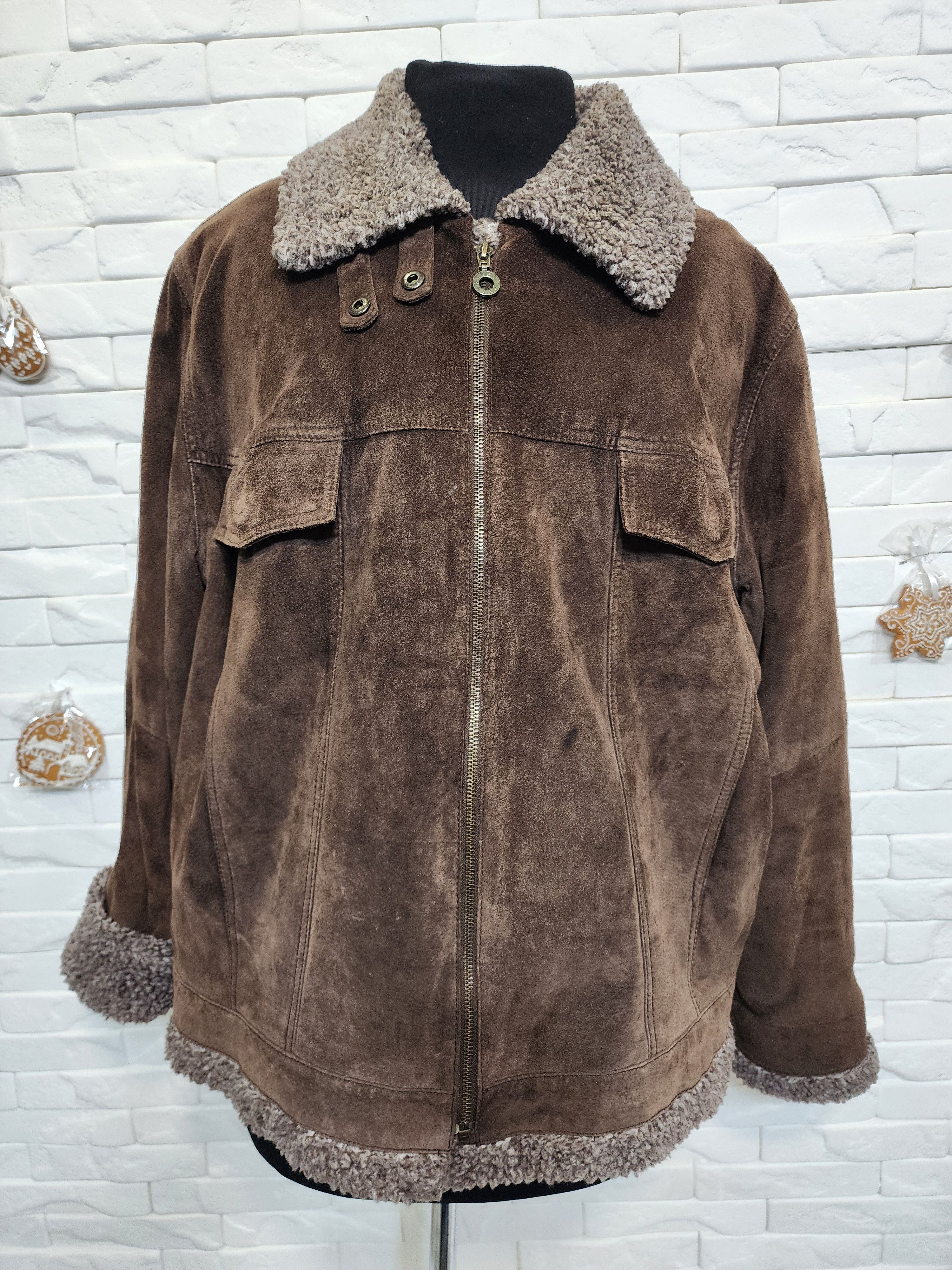 Furla Warm Coat: Women's Brown Fur Jacket Size XXL / US 16-18 / IT 52-54 - 1 Thumbnail