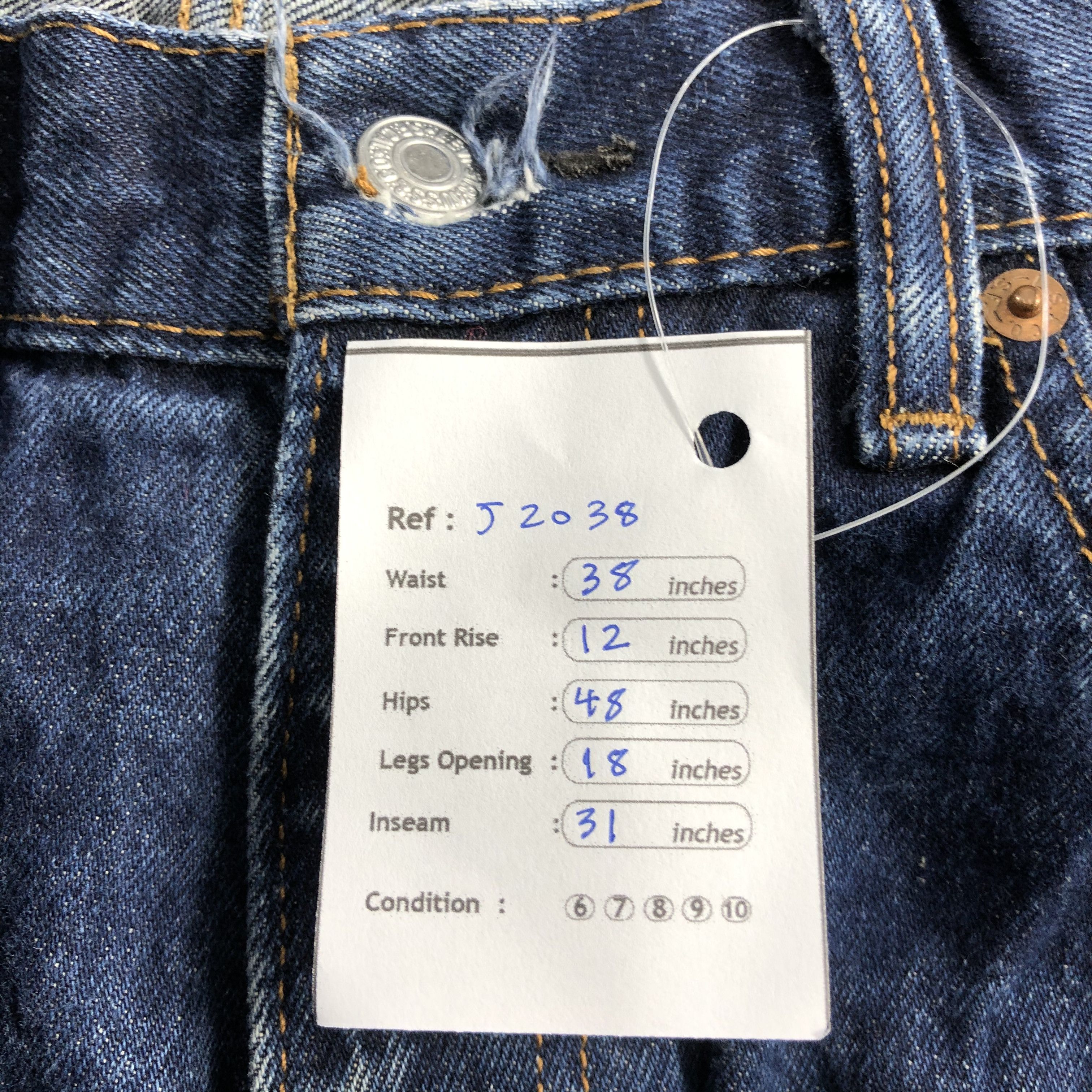 Levi's Vintage Blue Wash Levis 505 Jeans-J2038 Size US 38 / EU 54 - 12 Thumbnail