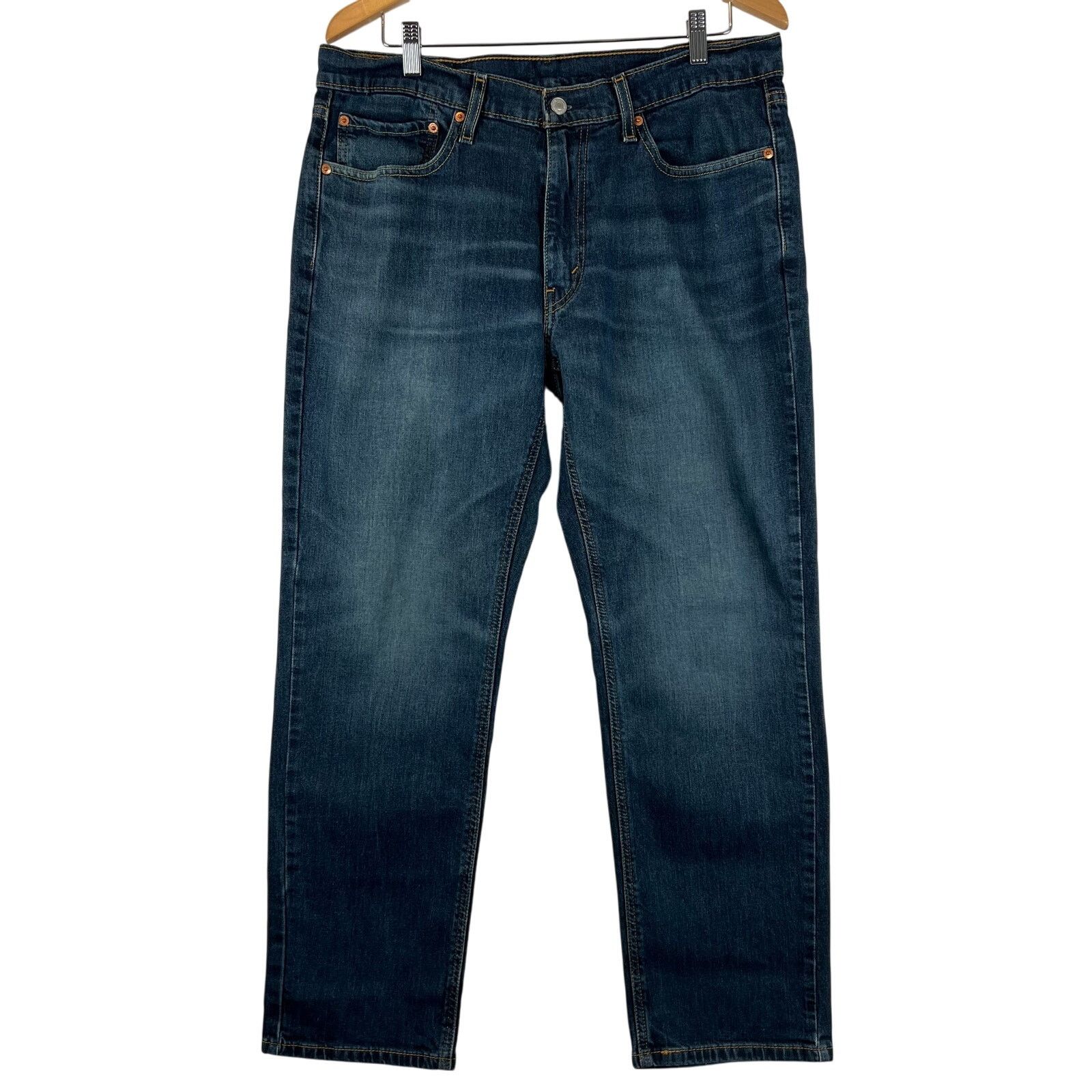 Levi's Levis 541 Jeans Mens 35x30 Blue Athletic Tapered Denim Size US 35 - 1 Thumbnail